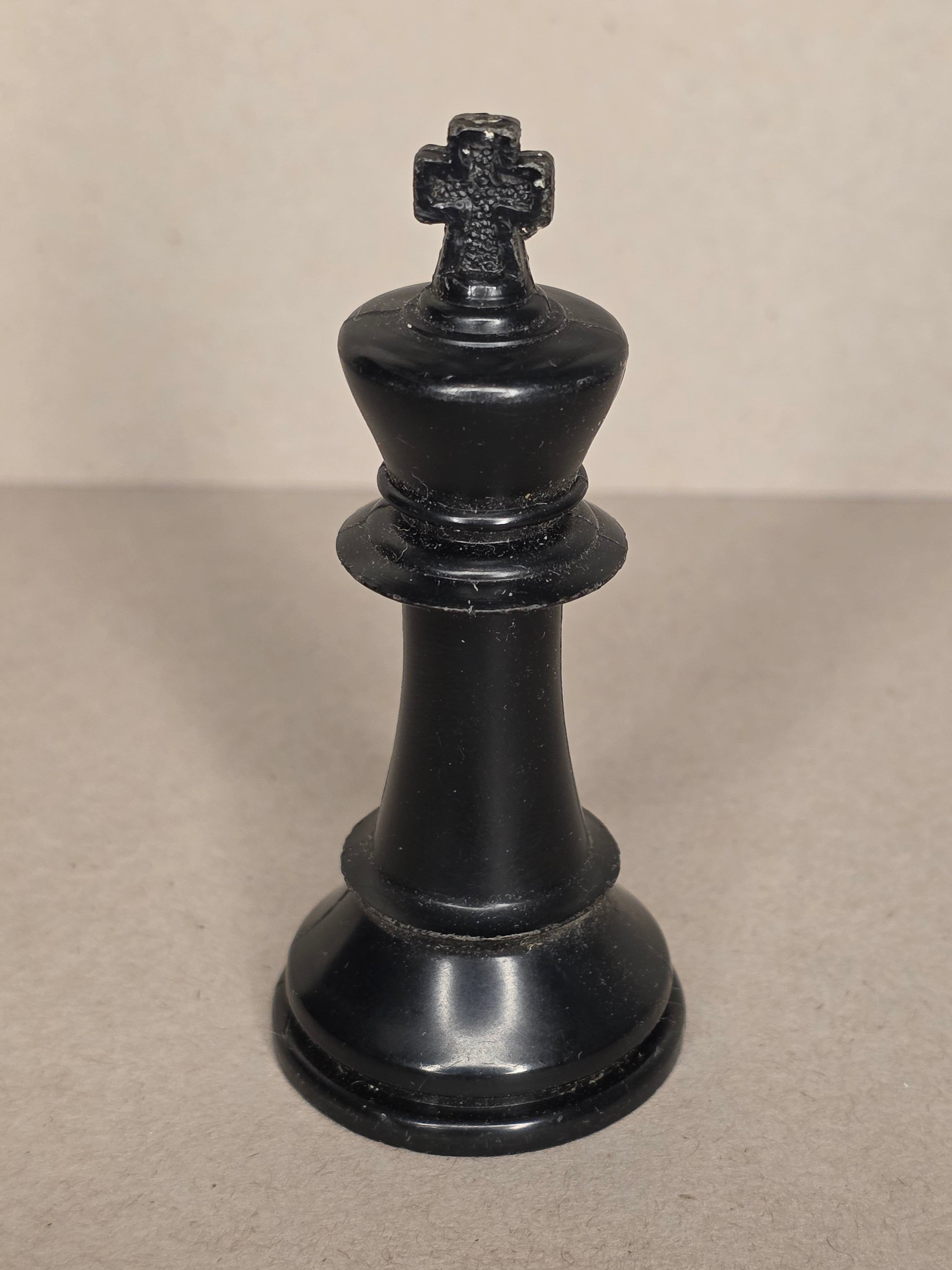 1969 Milton Bradley Staunton Chess Piece Black King