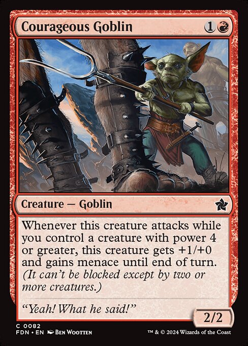 Courageous Goblin - MTG Foundations (FDN)