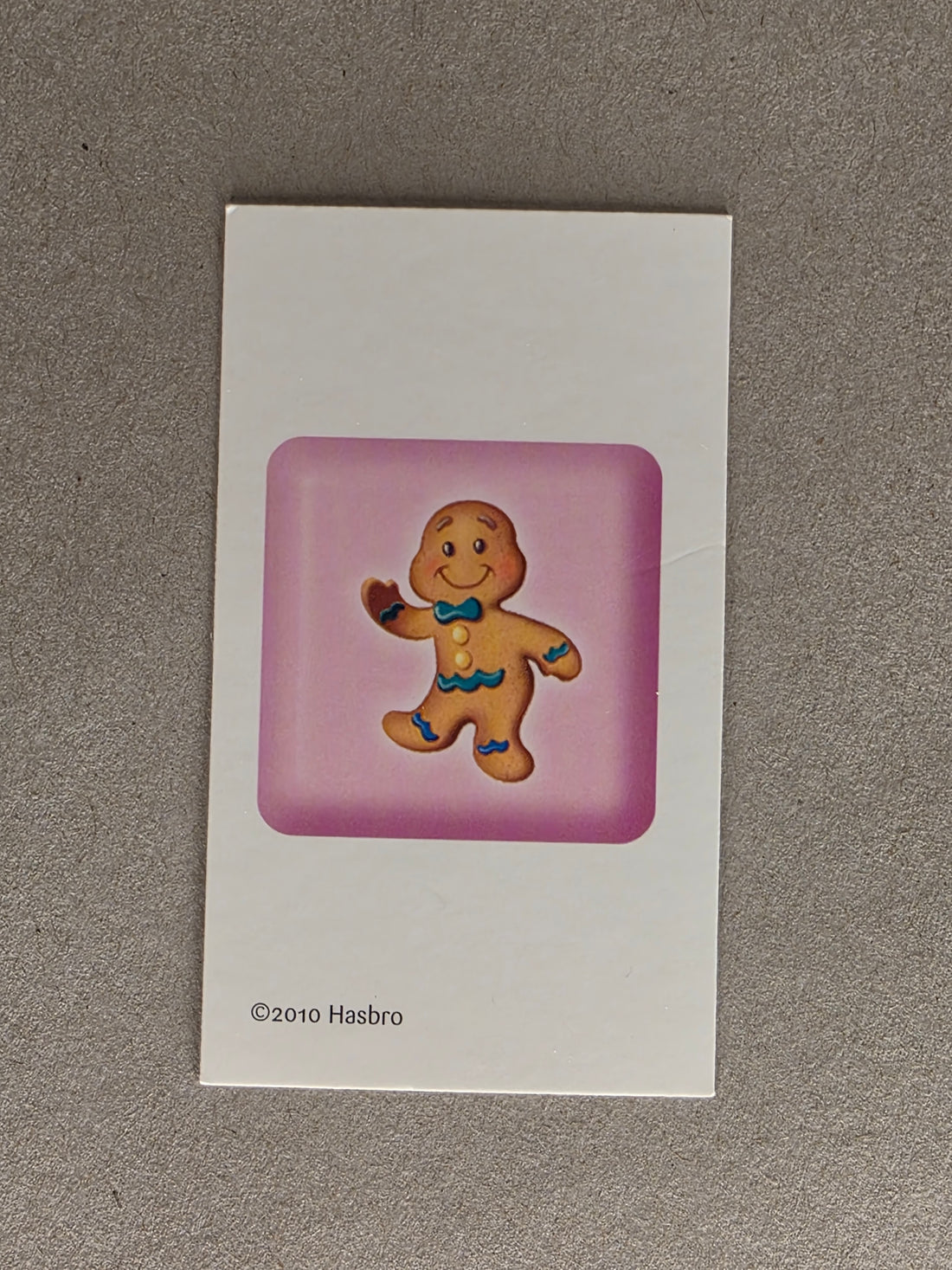 Candy Land Replacement Card Pink Gingerbread Man