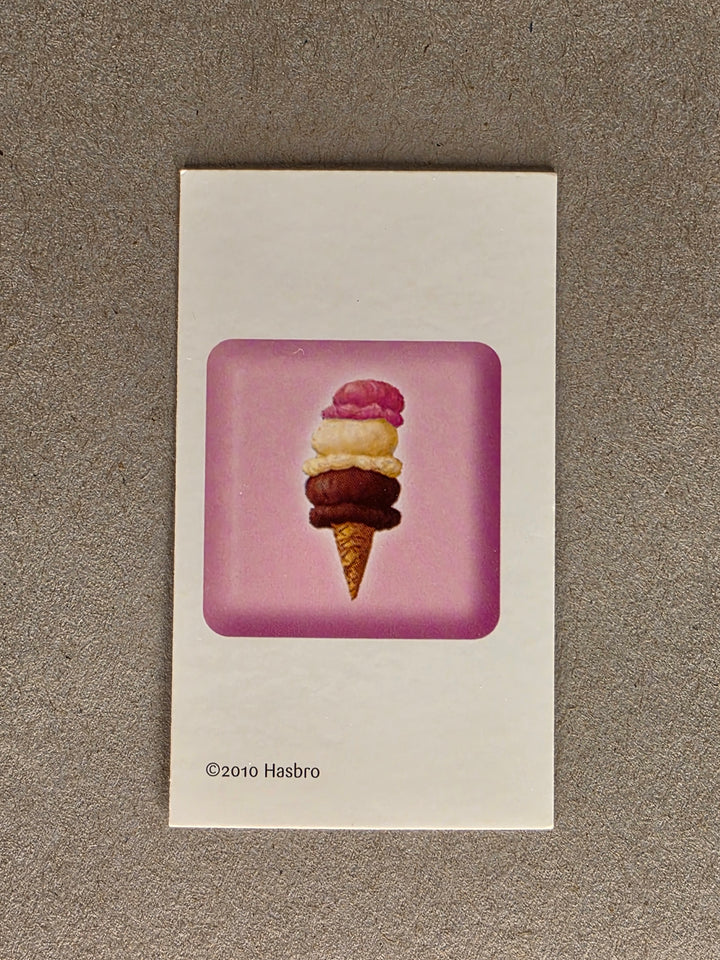 Candy Land Replacement Card Pink Ice Cream Cone