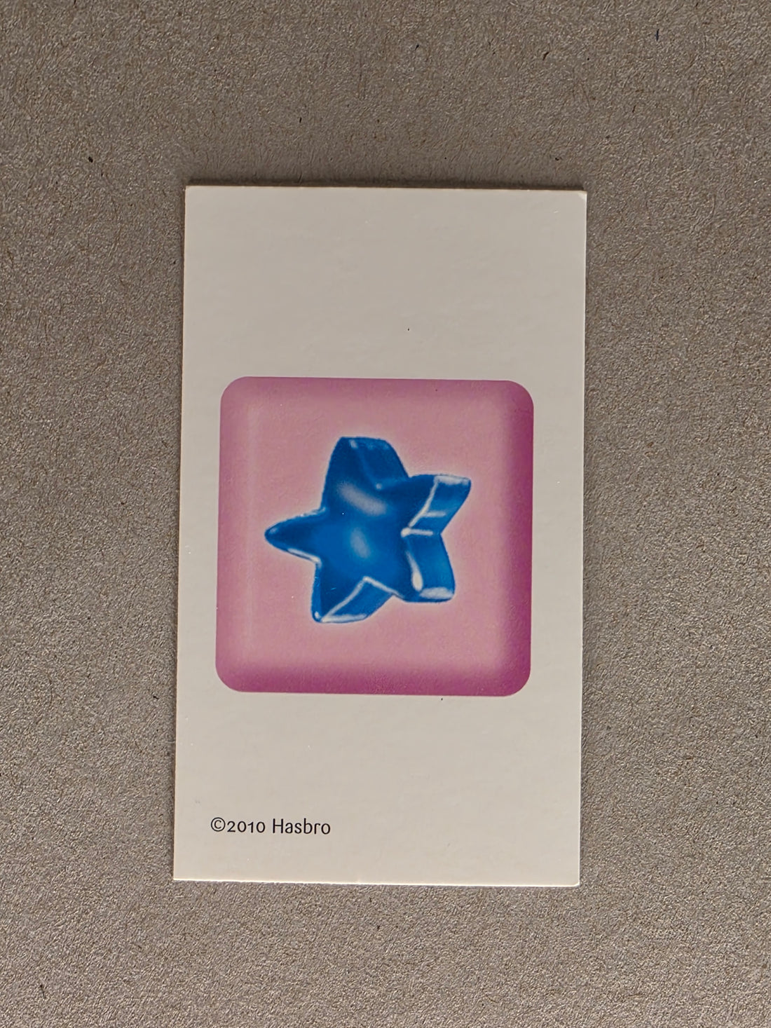 Candy Land Replacement Card Pink Star