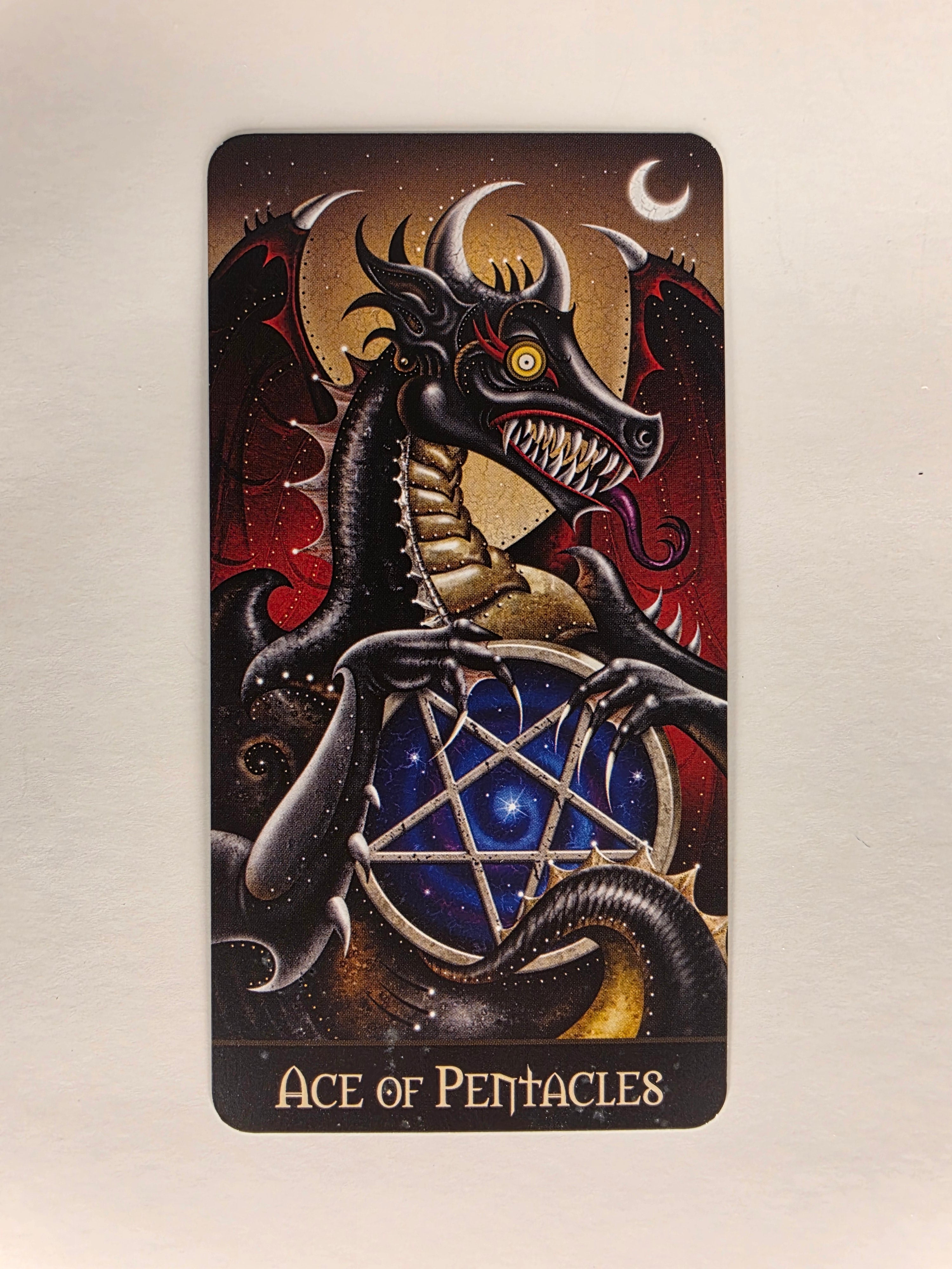 Deviant Moon Tarot Borderless Edition Ace of Pentacles Single Card Replacement