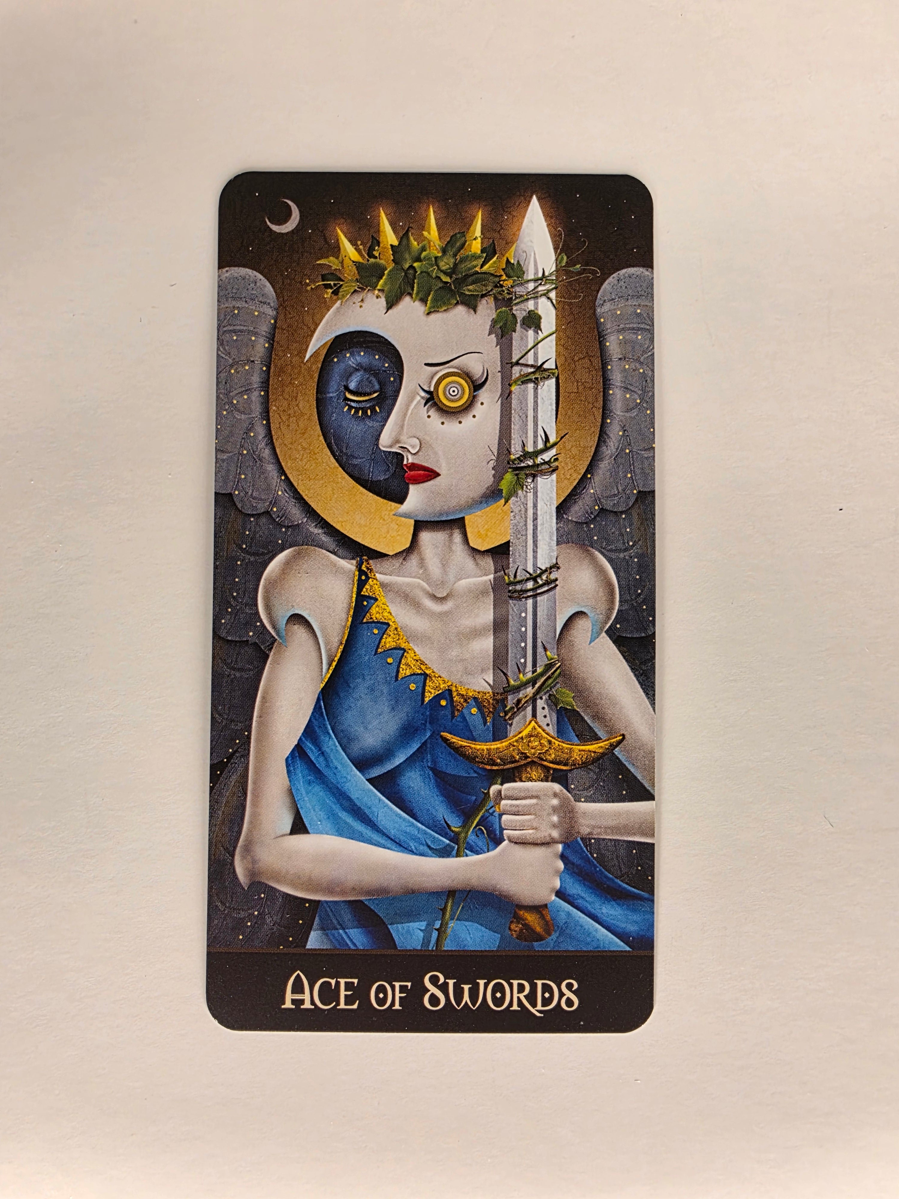 Deviant Moon Tarot Borderless Edition Ace of Swords Single Card Replacement
