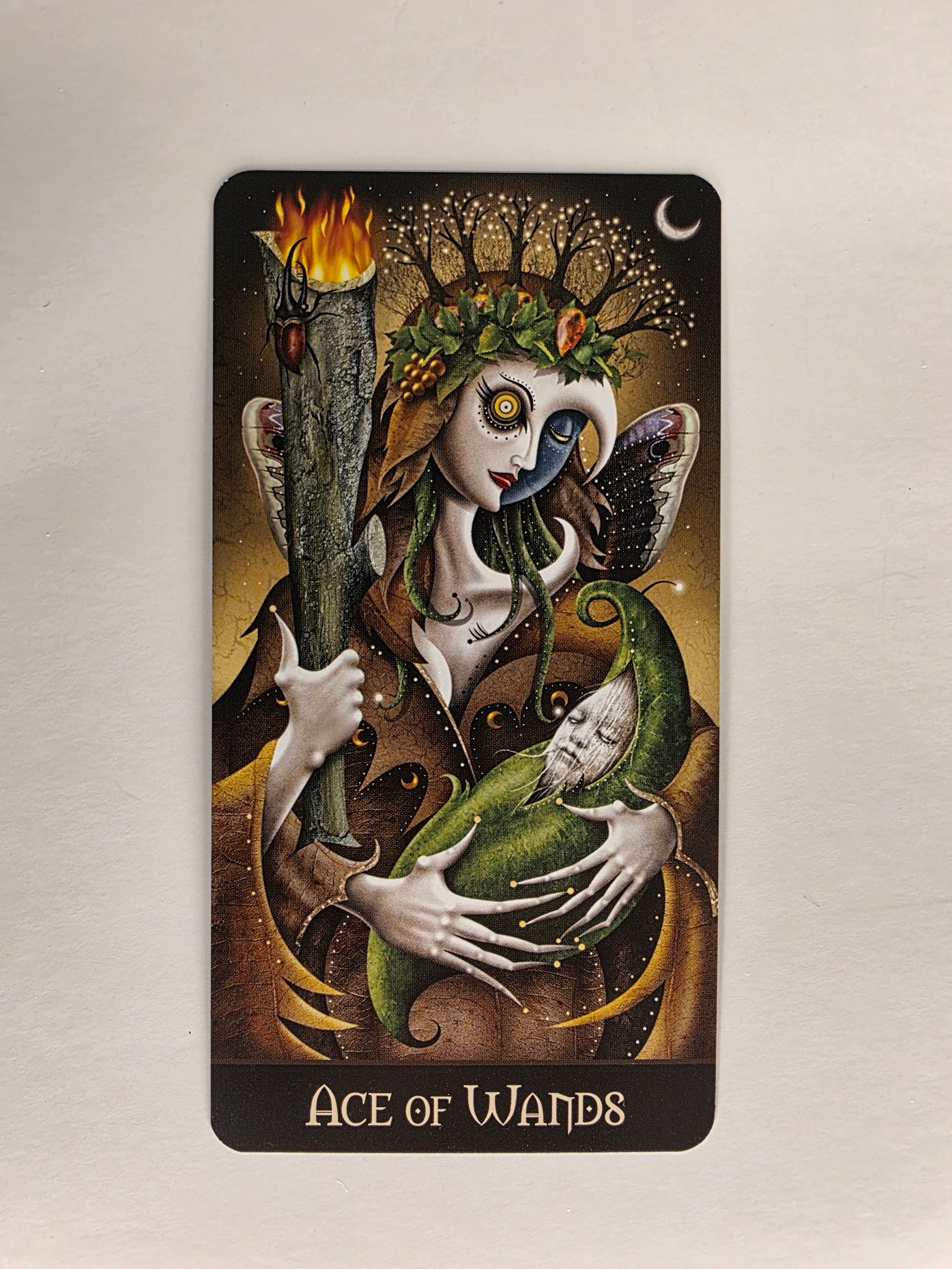 Deviant Moon Tarot Borderless Edition Ace of Wands Single Card Replacement