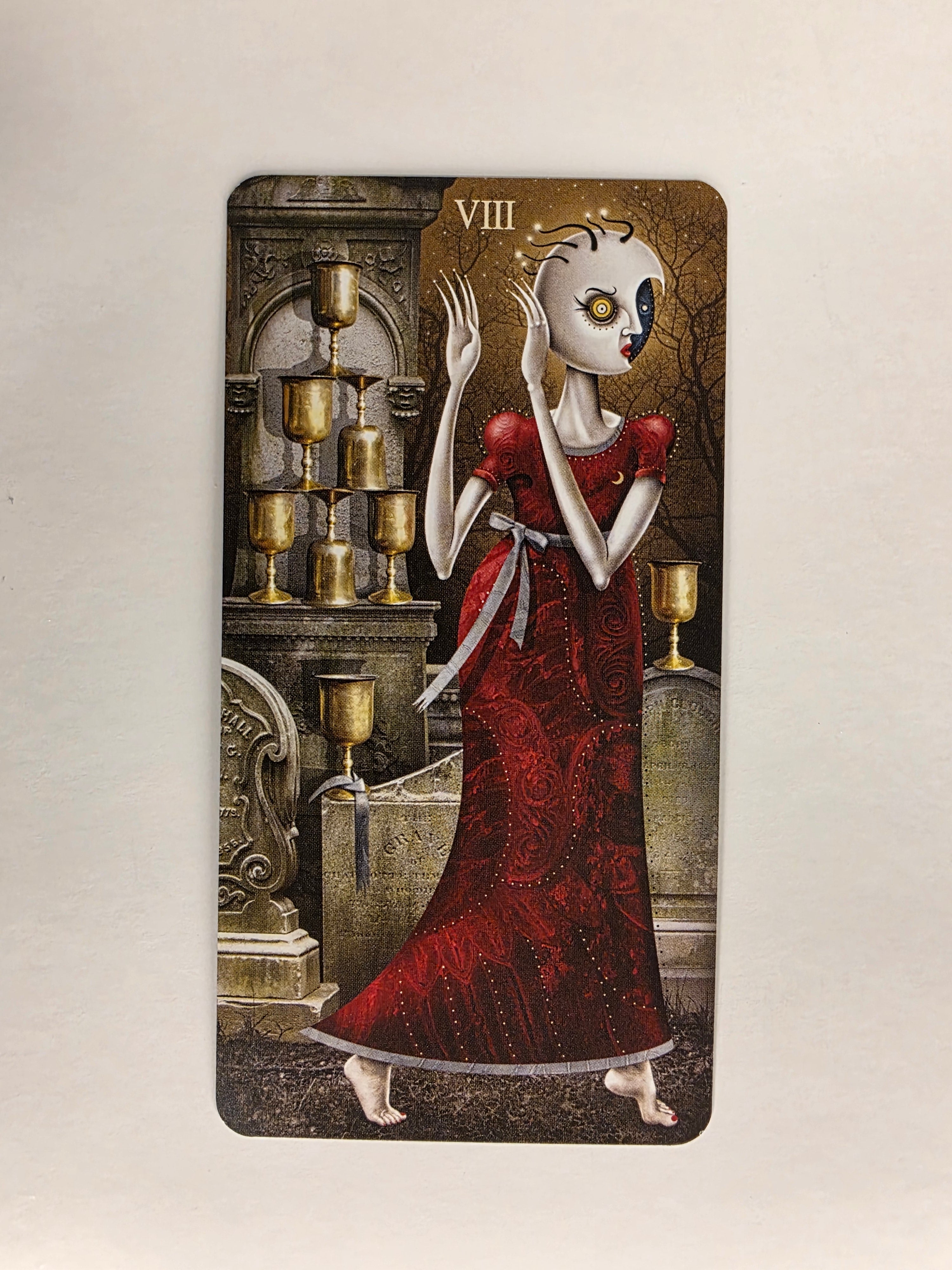 Deviant Moon Tarot Borderless Edition Eight of Cups Single Card Replacement