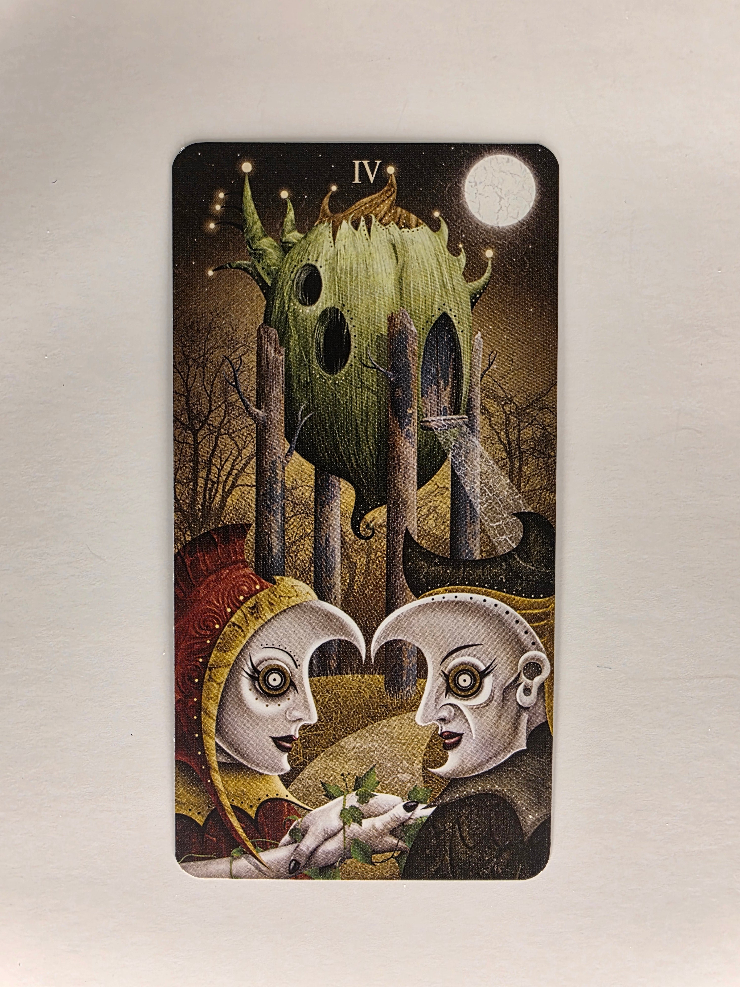 Deviant Moon Tarot Borderless Edition Four of Wands Single Card Replacement