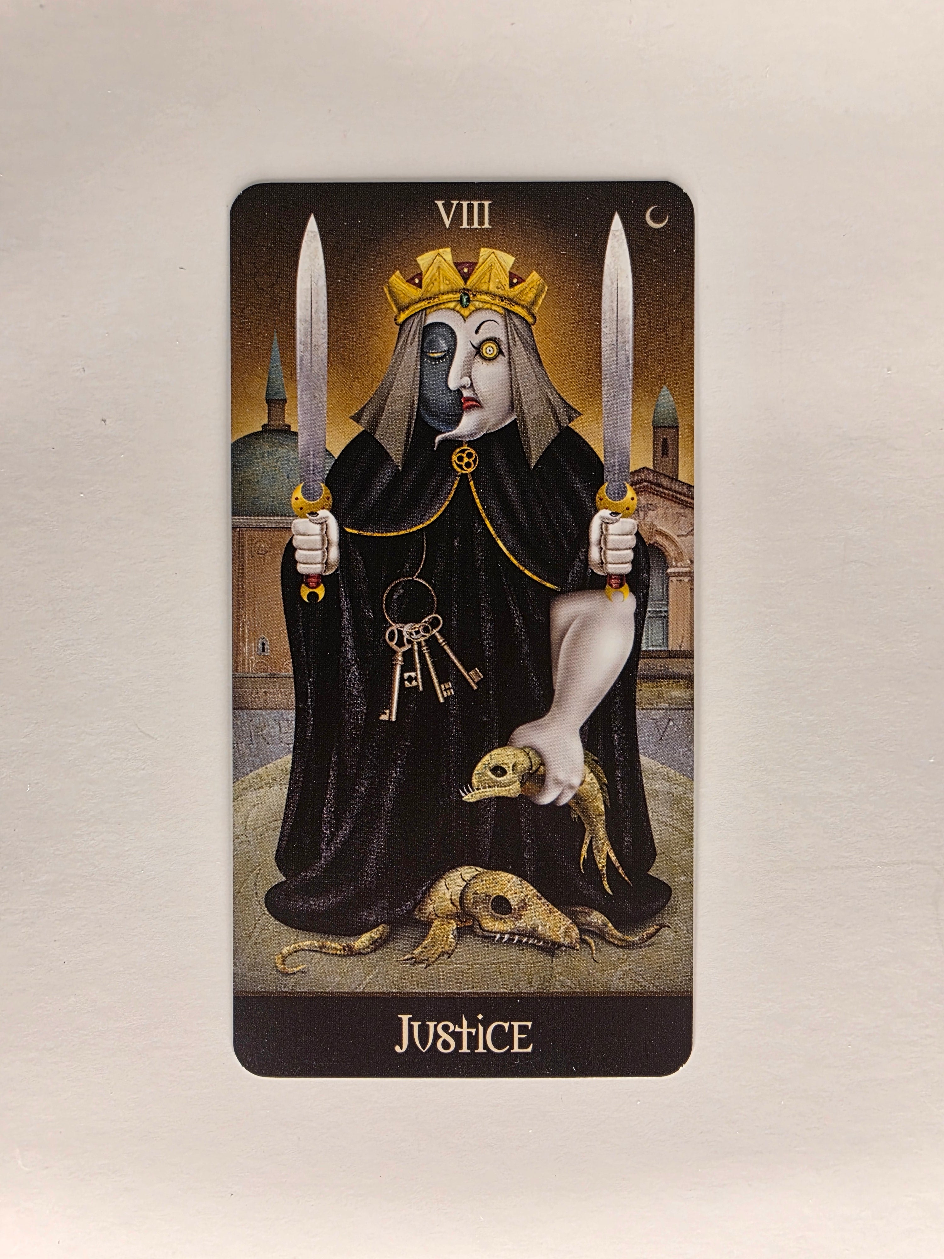 Deviant Moon Tarot Borderless Edition Justice Single Card Replacement