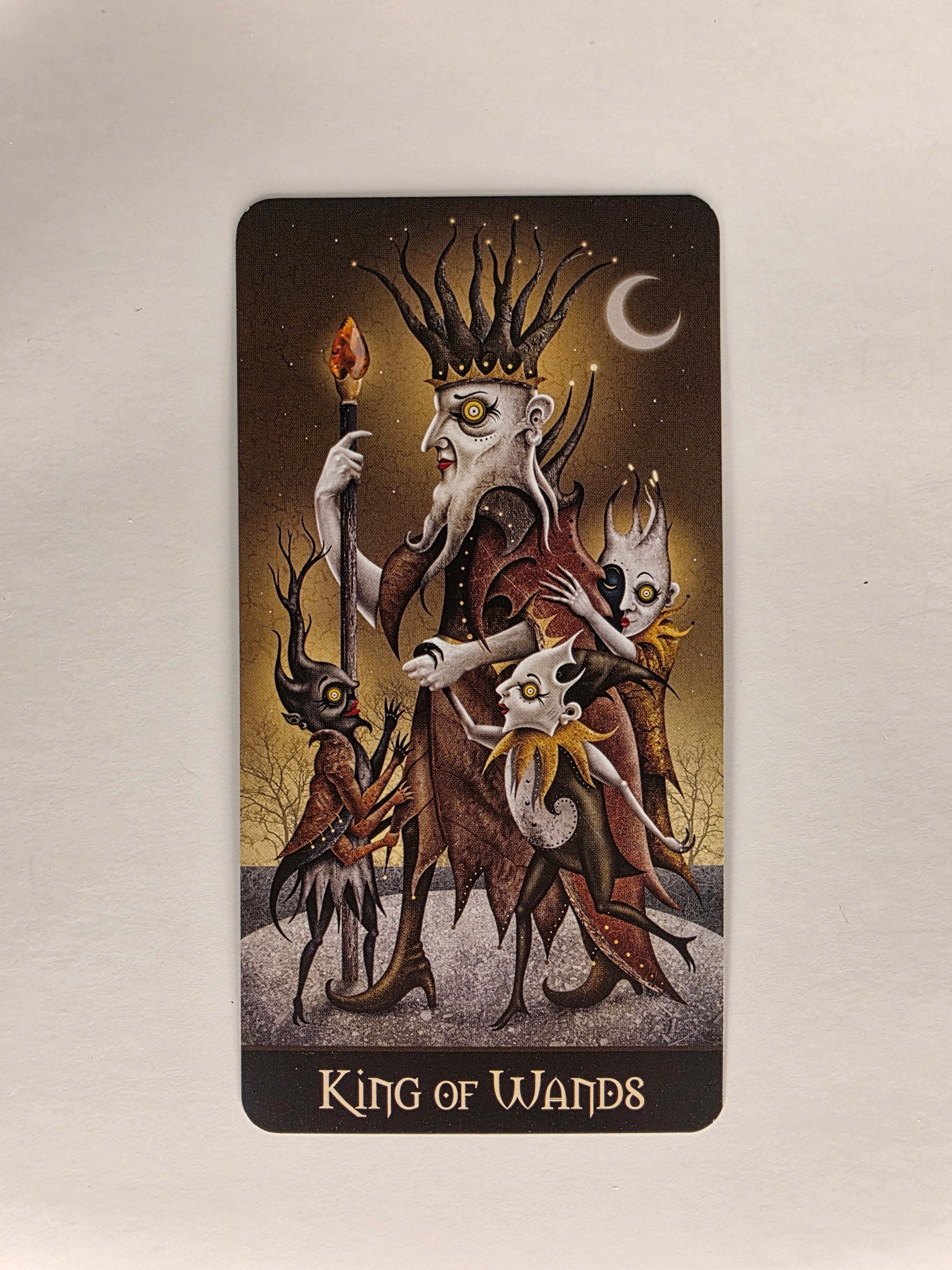 Deviant Moon Tarot Borderless Edition King of Wands Single Card Replacement