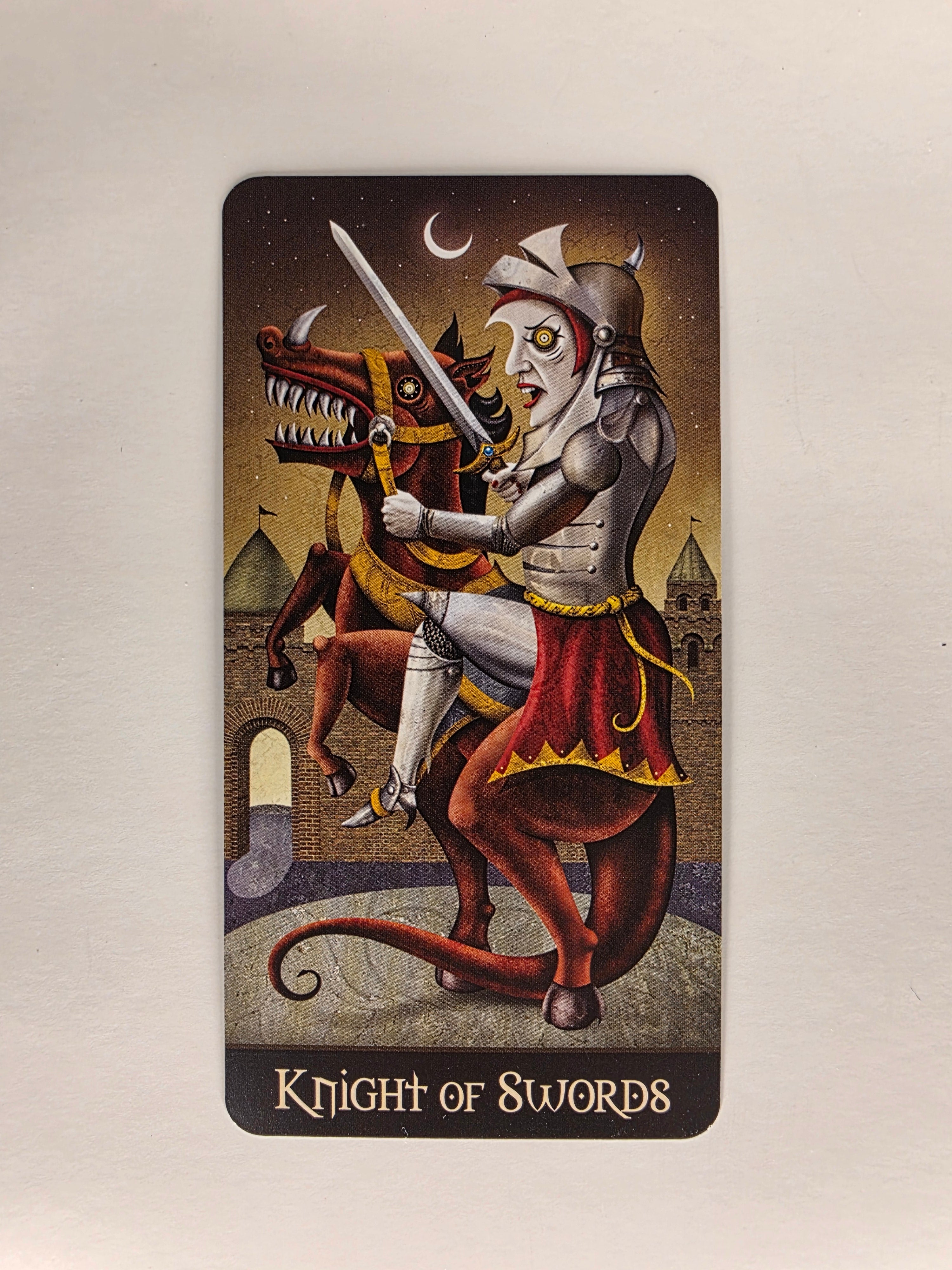 Deviant Moon Tarot Borderless Edition Knight of Swords Single Card Replacement