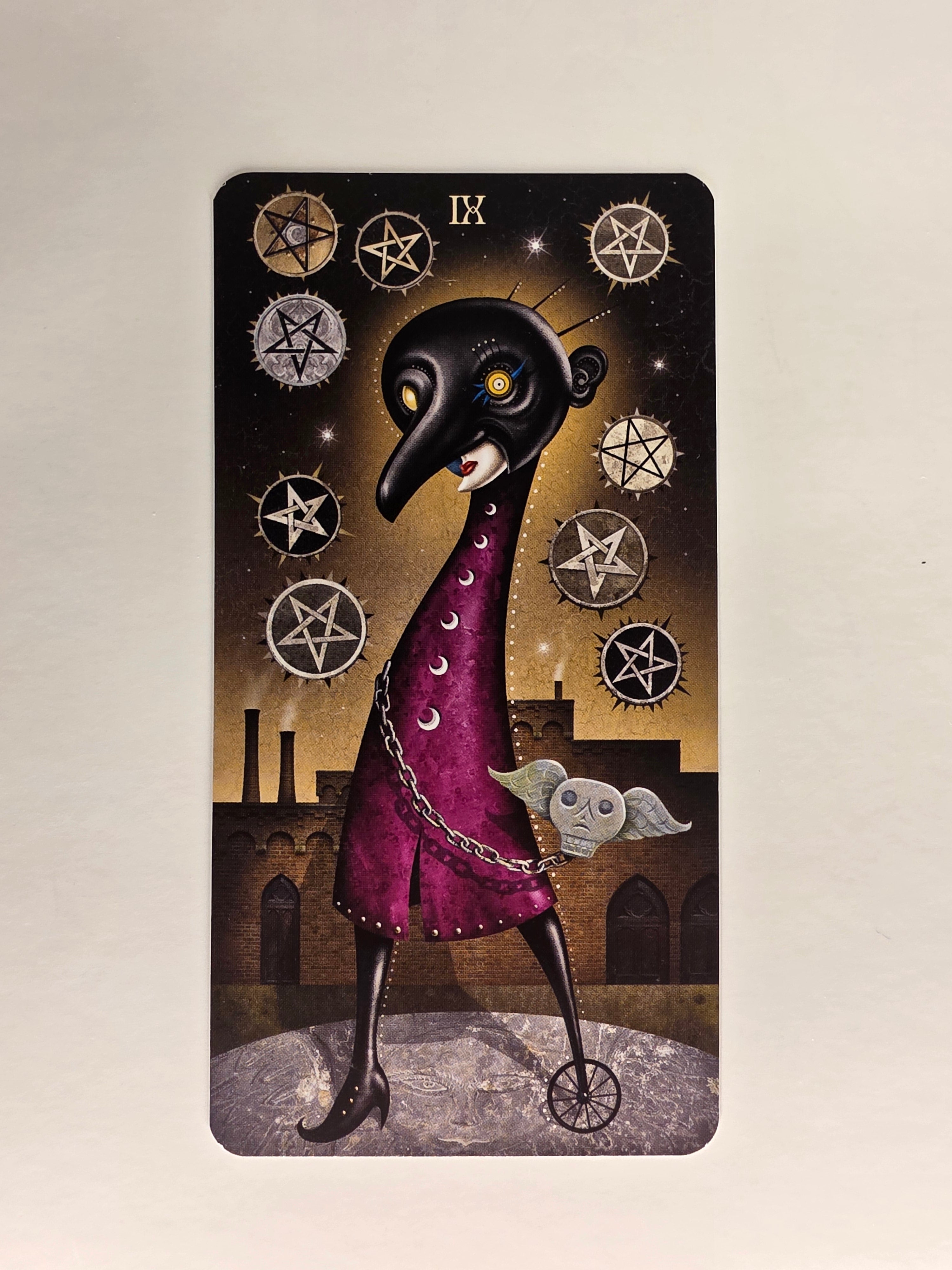 Deviant Moon Tarot Borderless Edition Nine of Pentacles Single Card Replacement