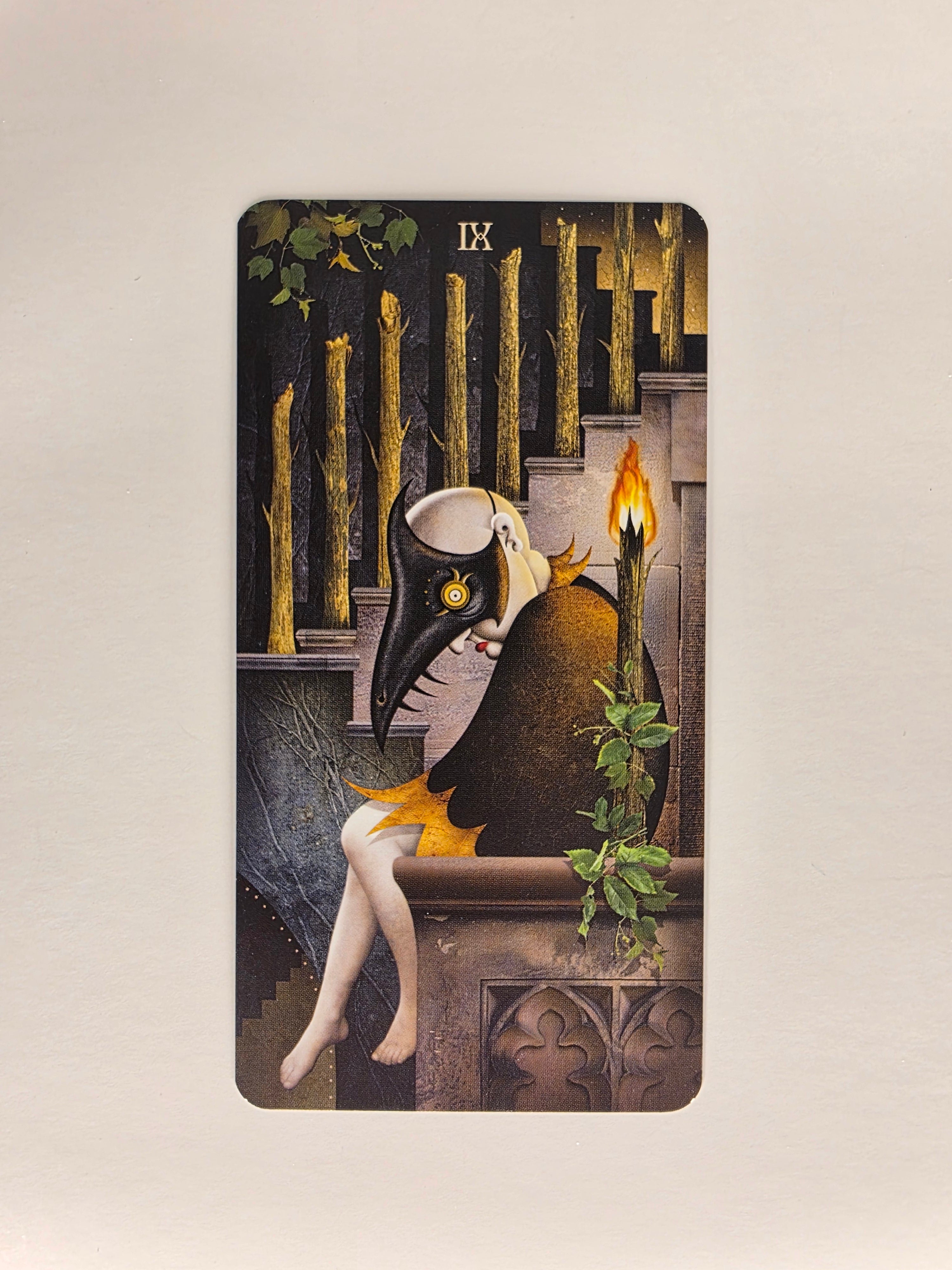 Deviant Moon Tarot Borderless Edition Nine of Wands Single Card Replacement
