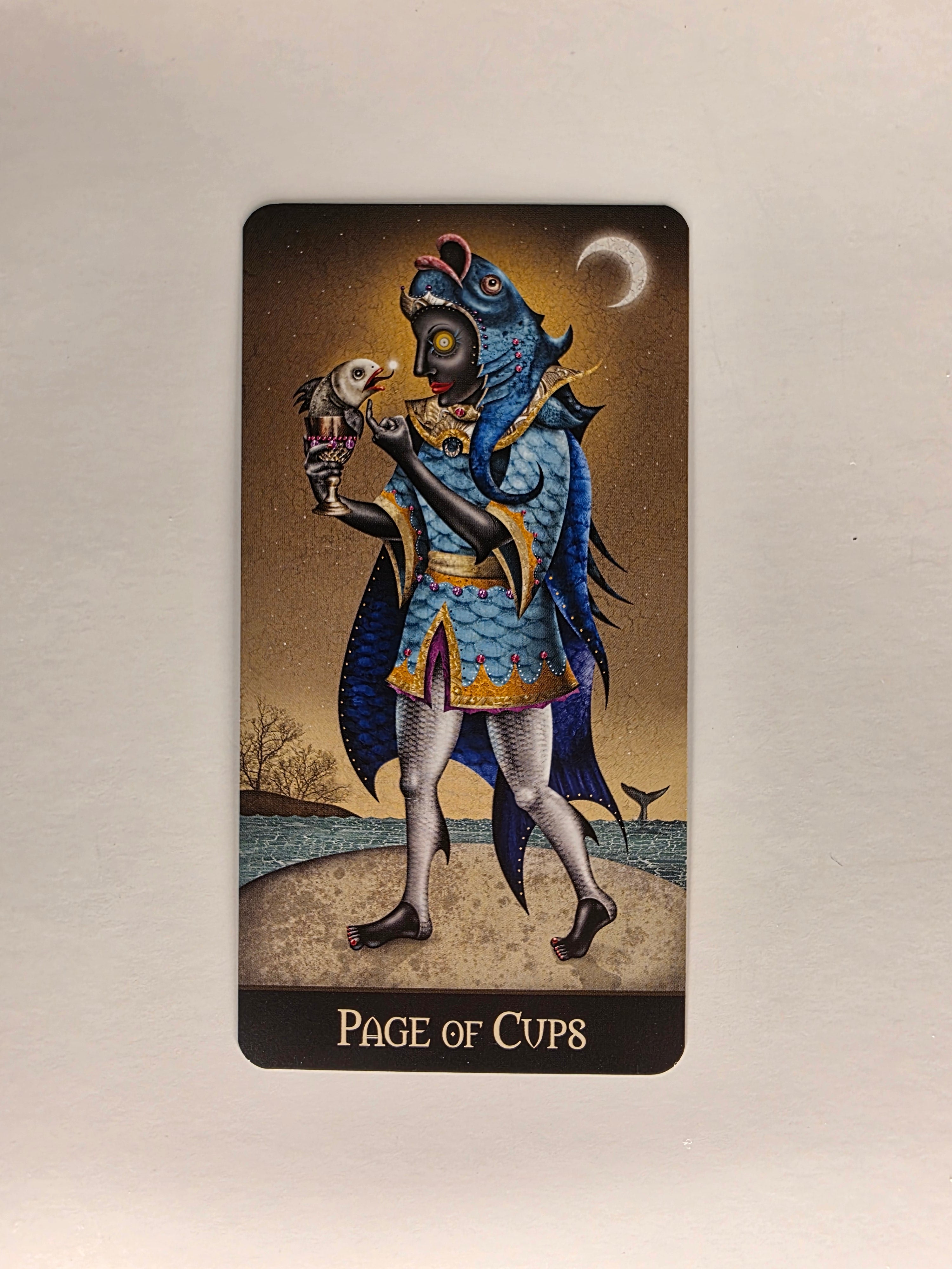 Deviant Moon Tarot Borderless Edition Page of Cups Single Card Replacement