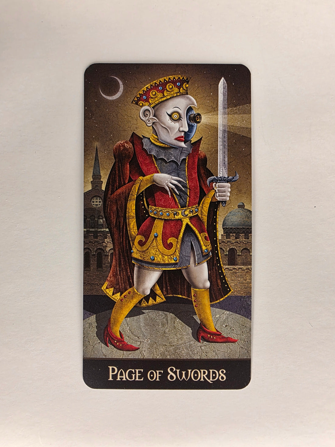 Deviant Moon Tarot Borderless Edition Page of Swords Single Card Replacement