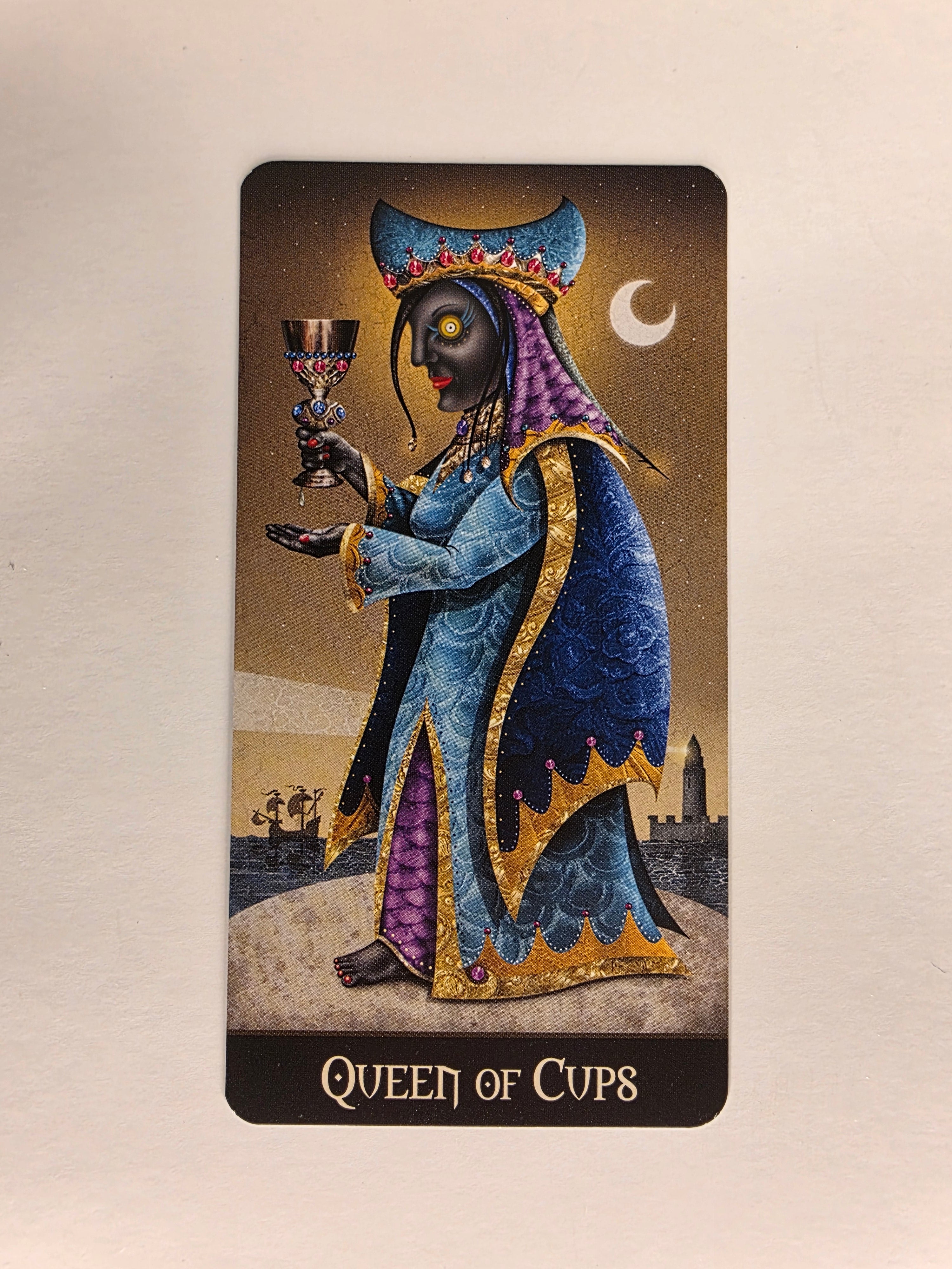 Deviant Moon Tarot Borderless Edition Queen of Cups Single Card Replacement