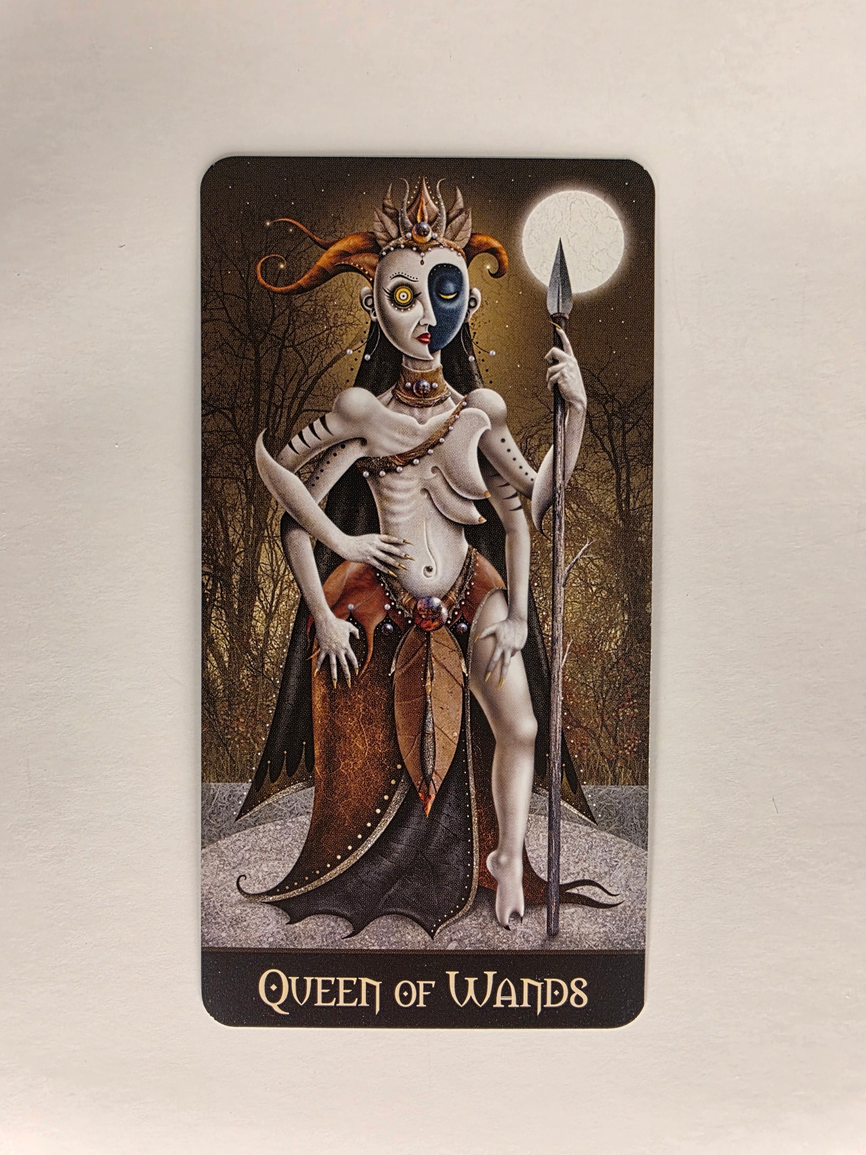 Deviant Moon Tarot Borderless Edition Queen of Wands Single Card Replacement