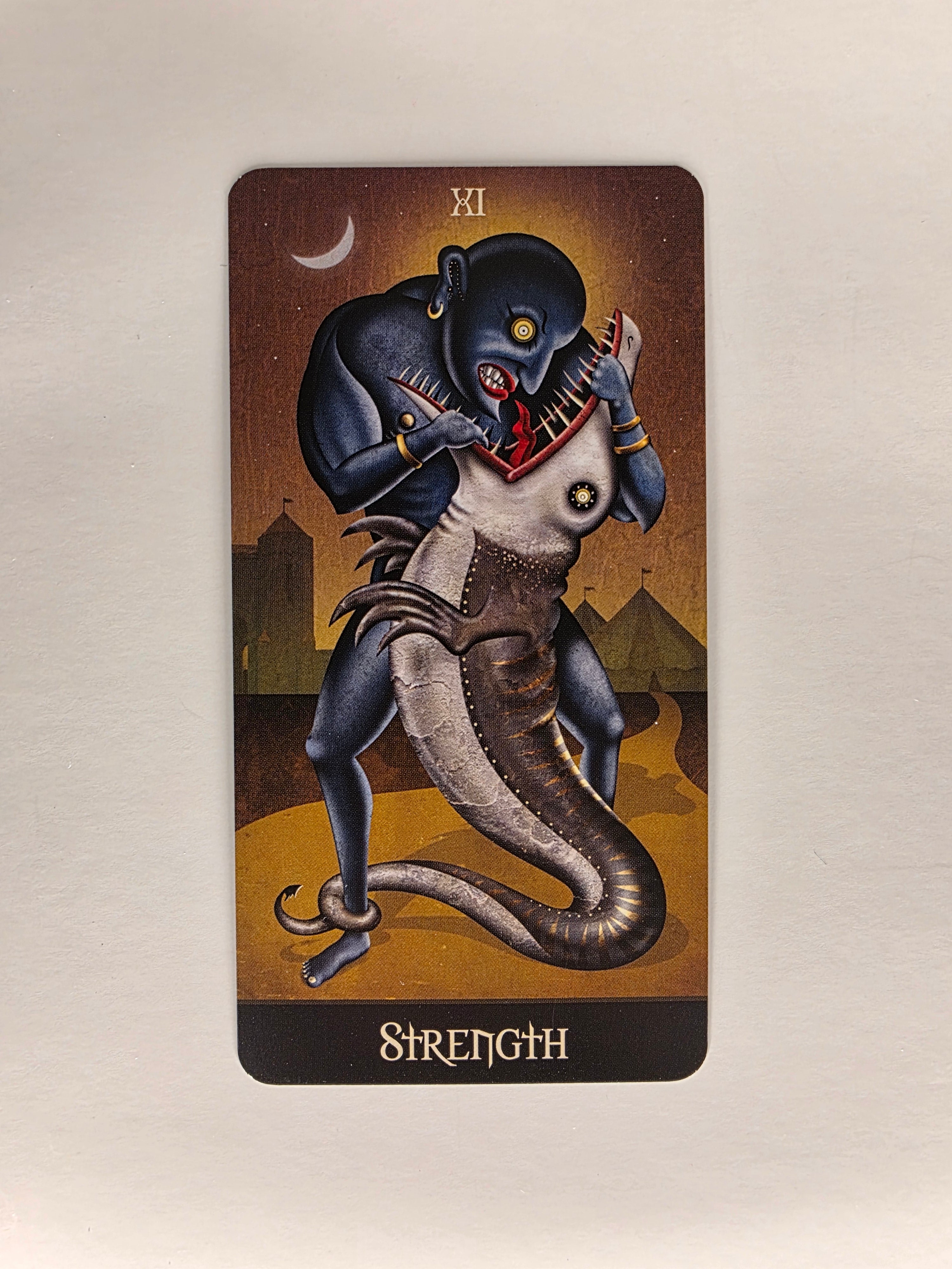Deviant Moon Tarot Borderless Edition Strength Single Card Replacement