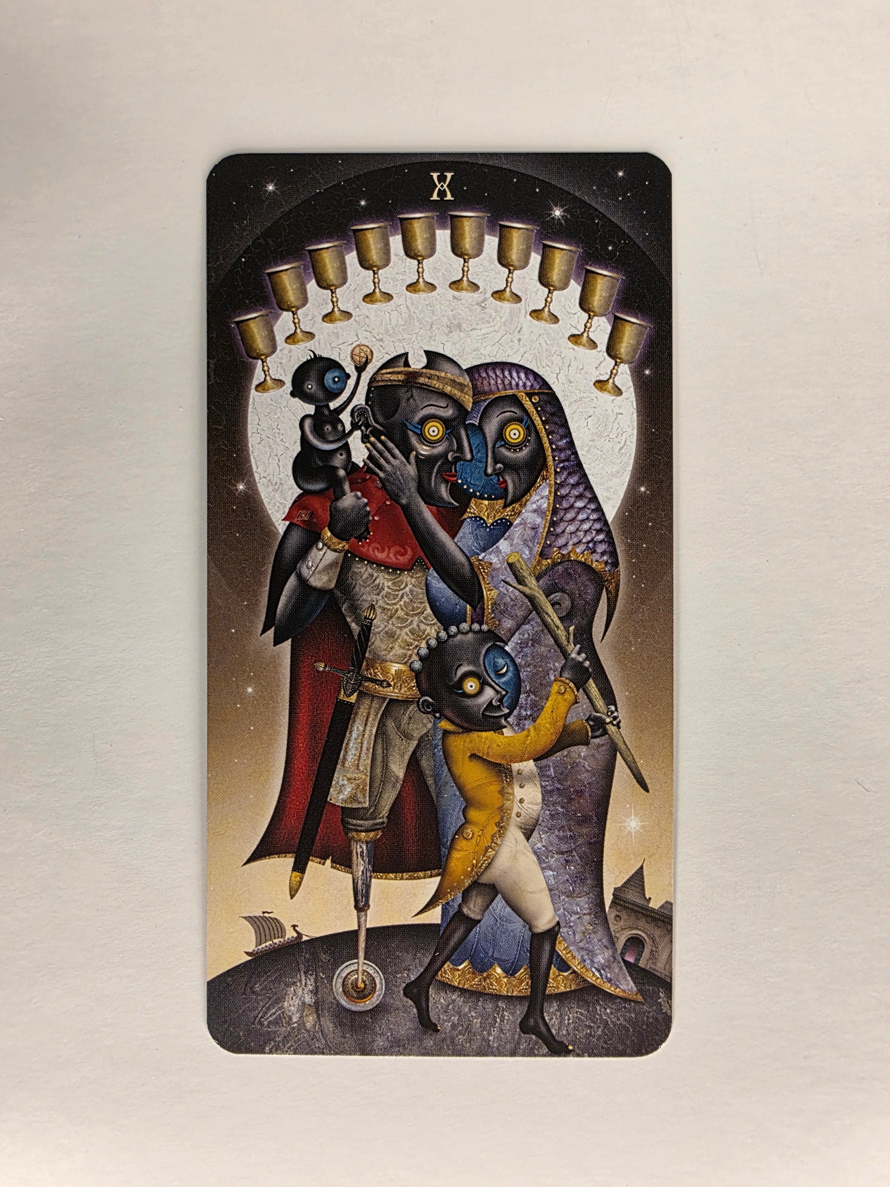 Deviant Moon Tarot Borderless Edition Ten of Cups Single Card Replacement