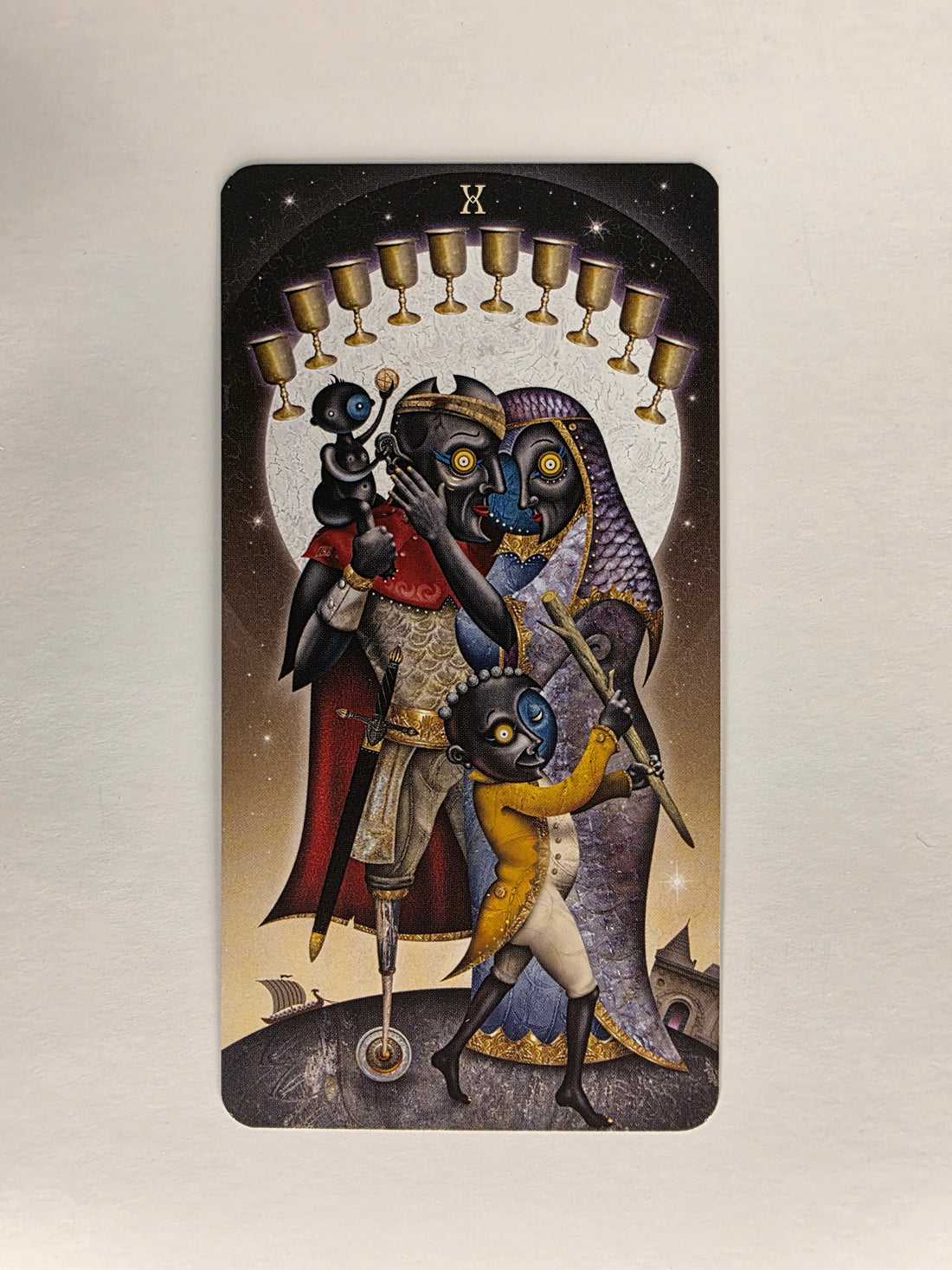 Deviant Moon Tarot Borderless Edition Ten of Cups Single Card Replacement