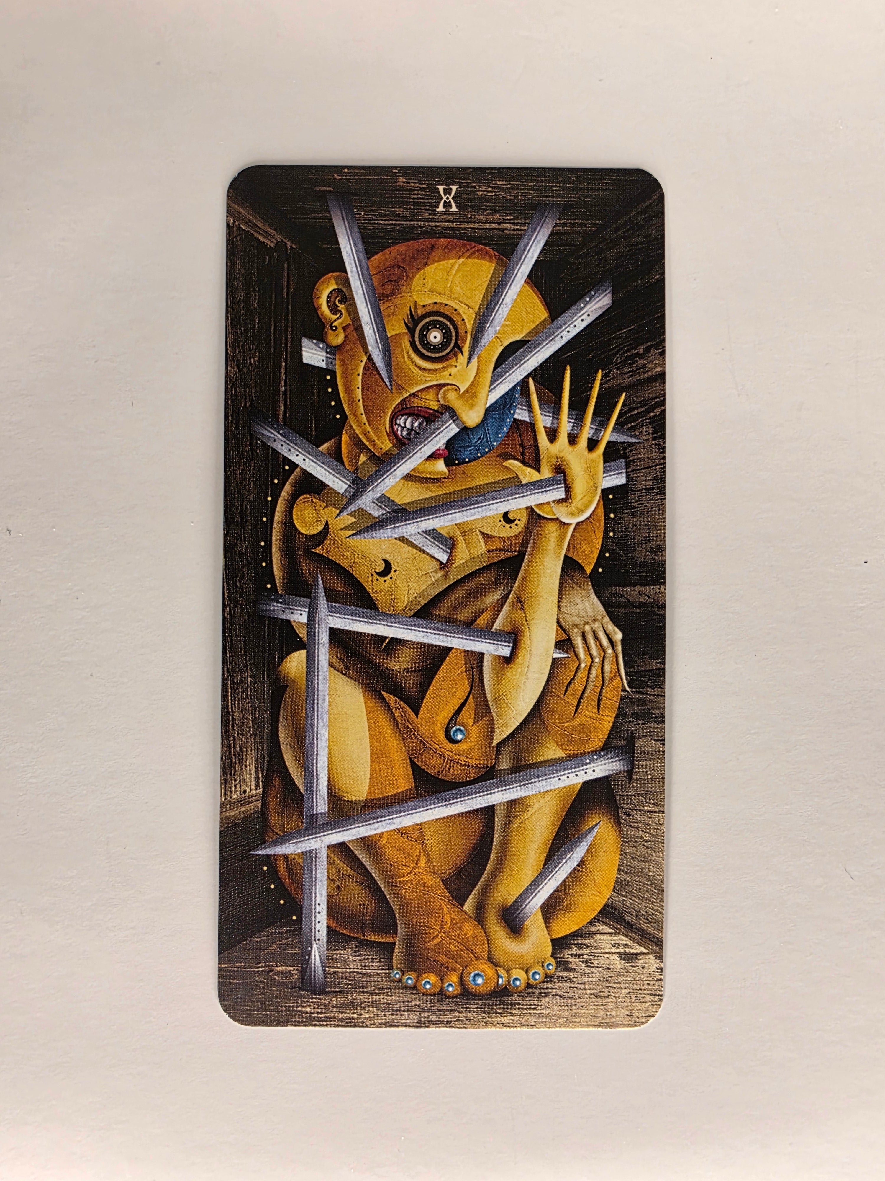 Deviant Moon Tarot Borderless Edition Ten of Swords Single Card Replacement