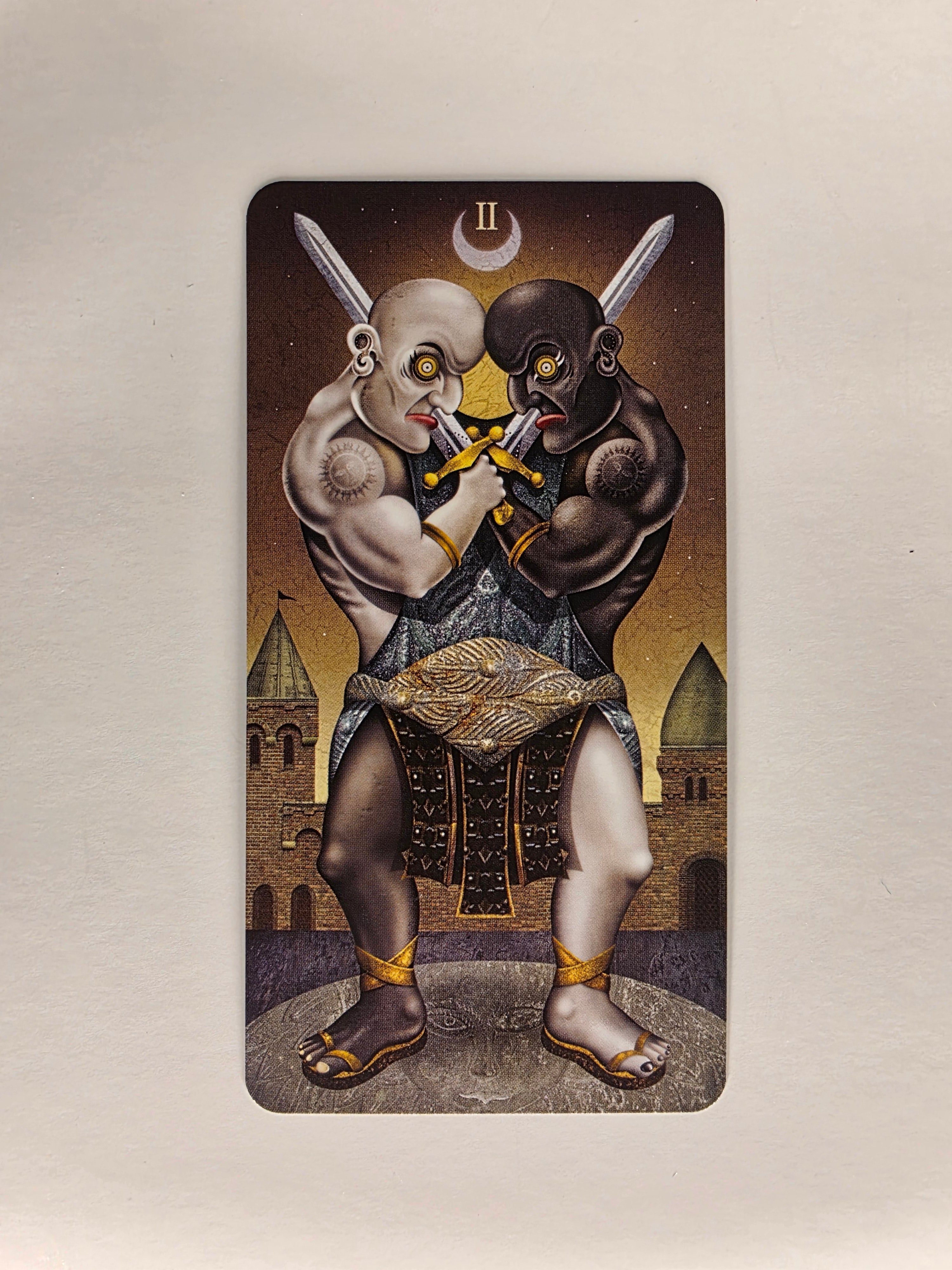 Deviant Moon Tarot Borderless Edition Two of Swords Single Card Replacement