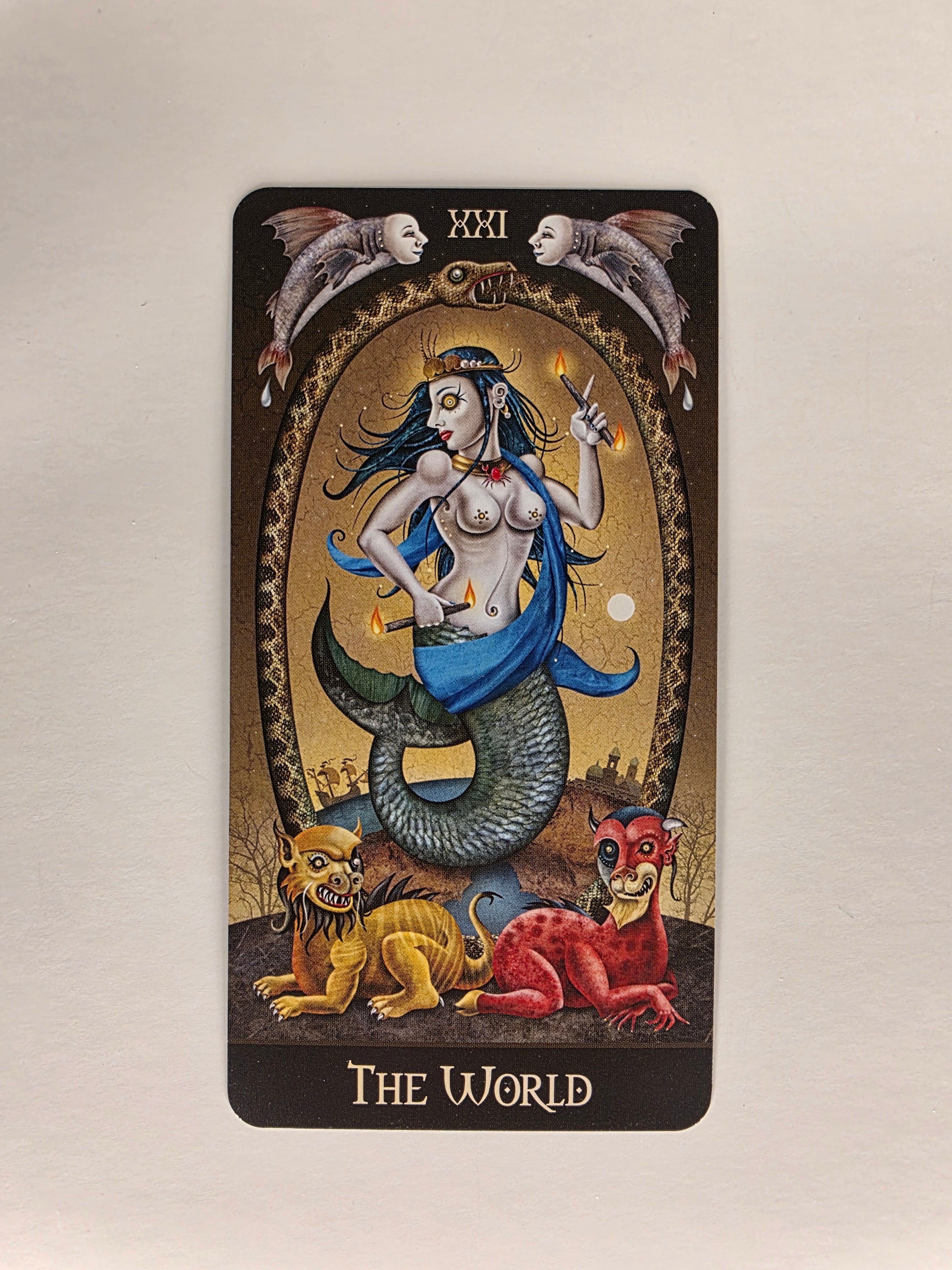 Deviant Moon Tarot Borderless Edition World Single Card Replacement