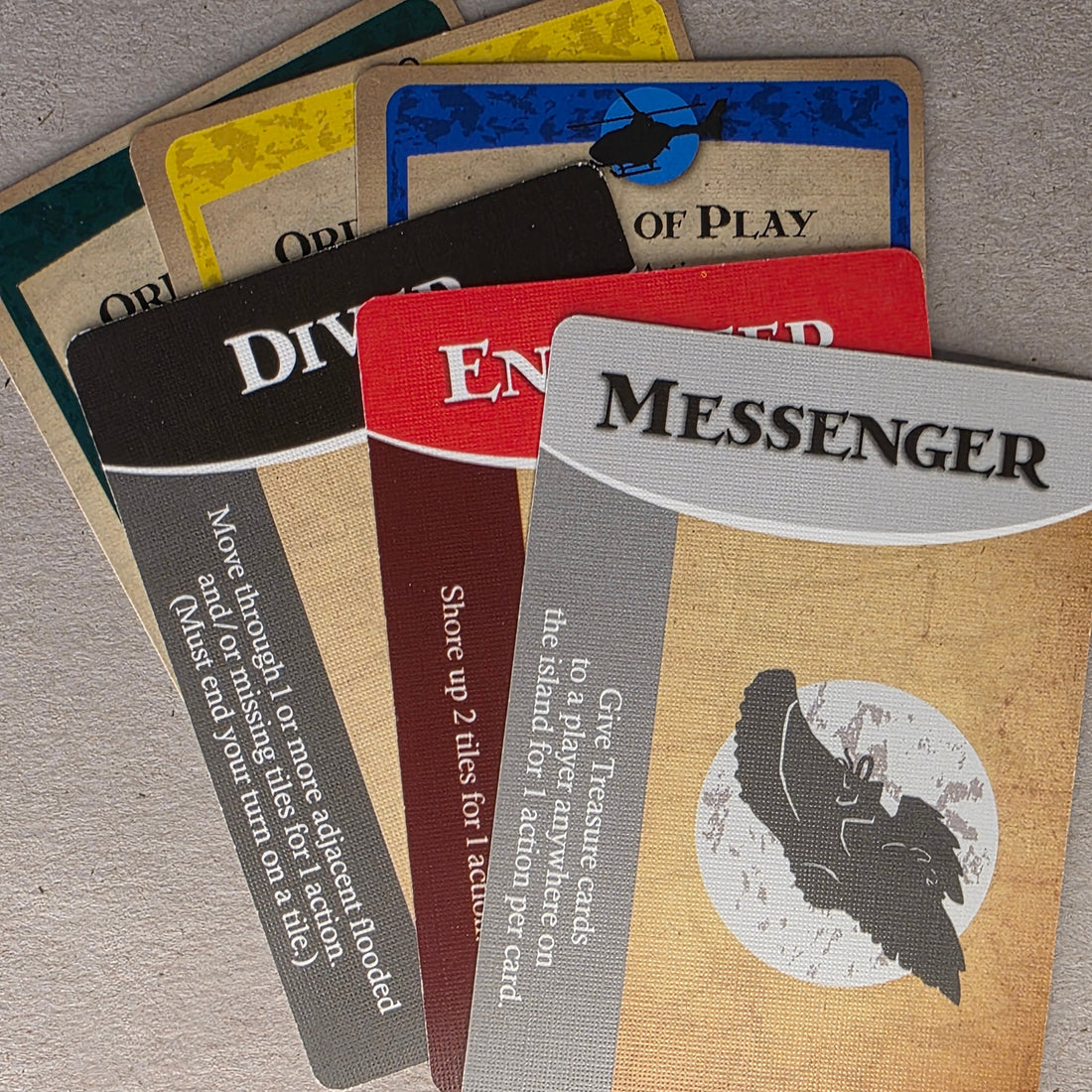 Forbidden Island Adventurer Cards – Individual Replacements