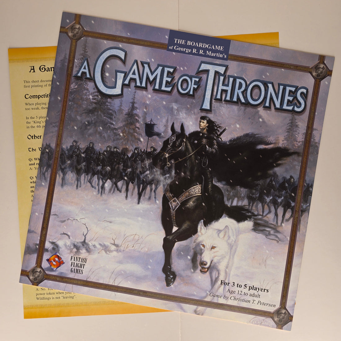 Game of Thrones 1st Edition Rulebook – Replacement Instructions