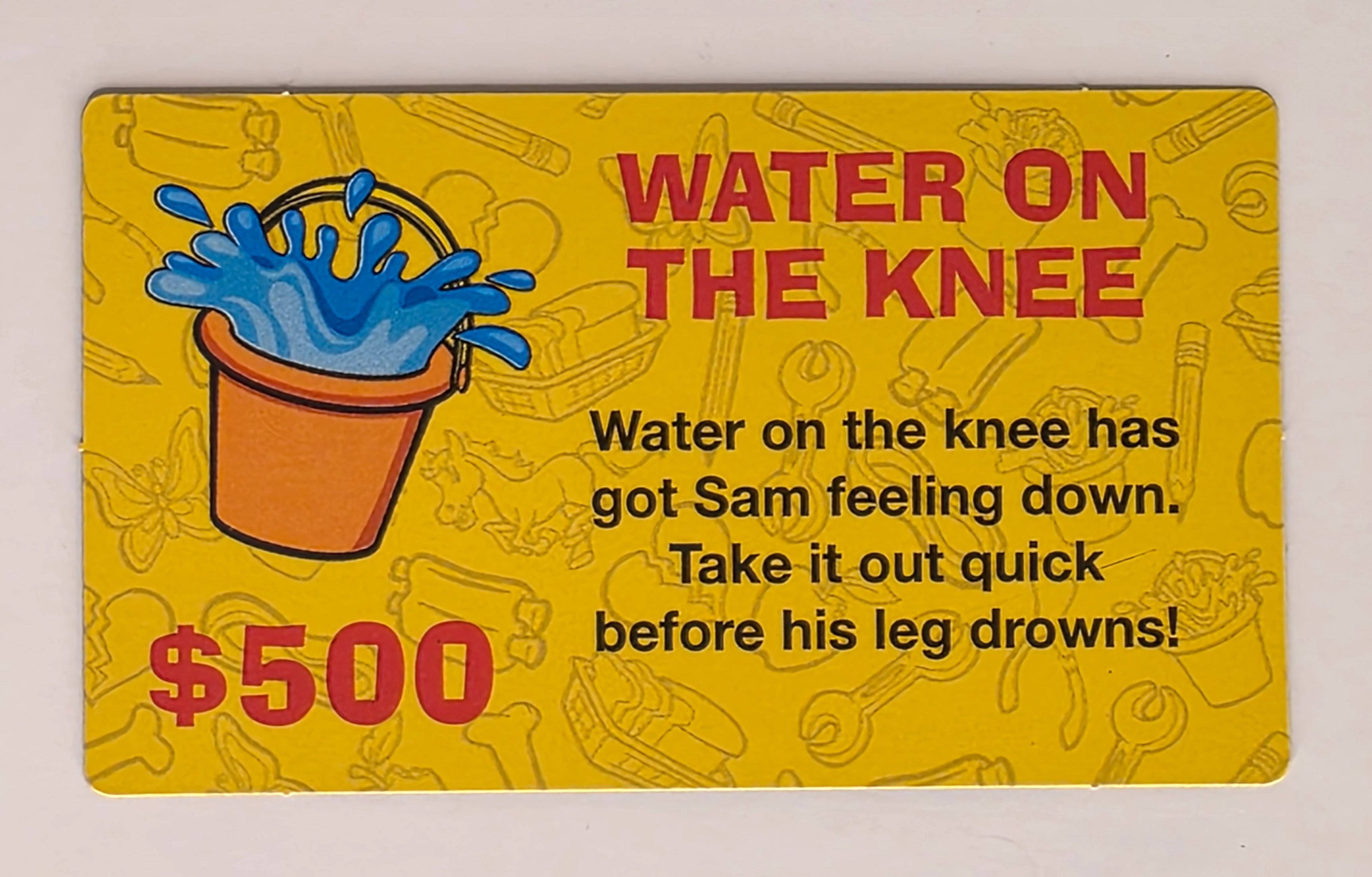 Operation Cards – Individual Replacement - Water on the Knee