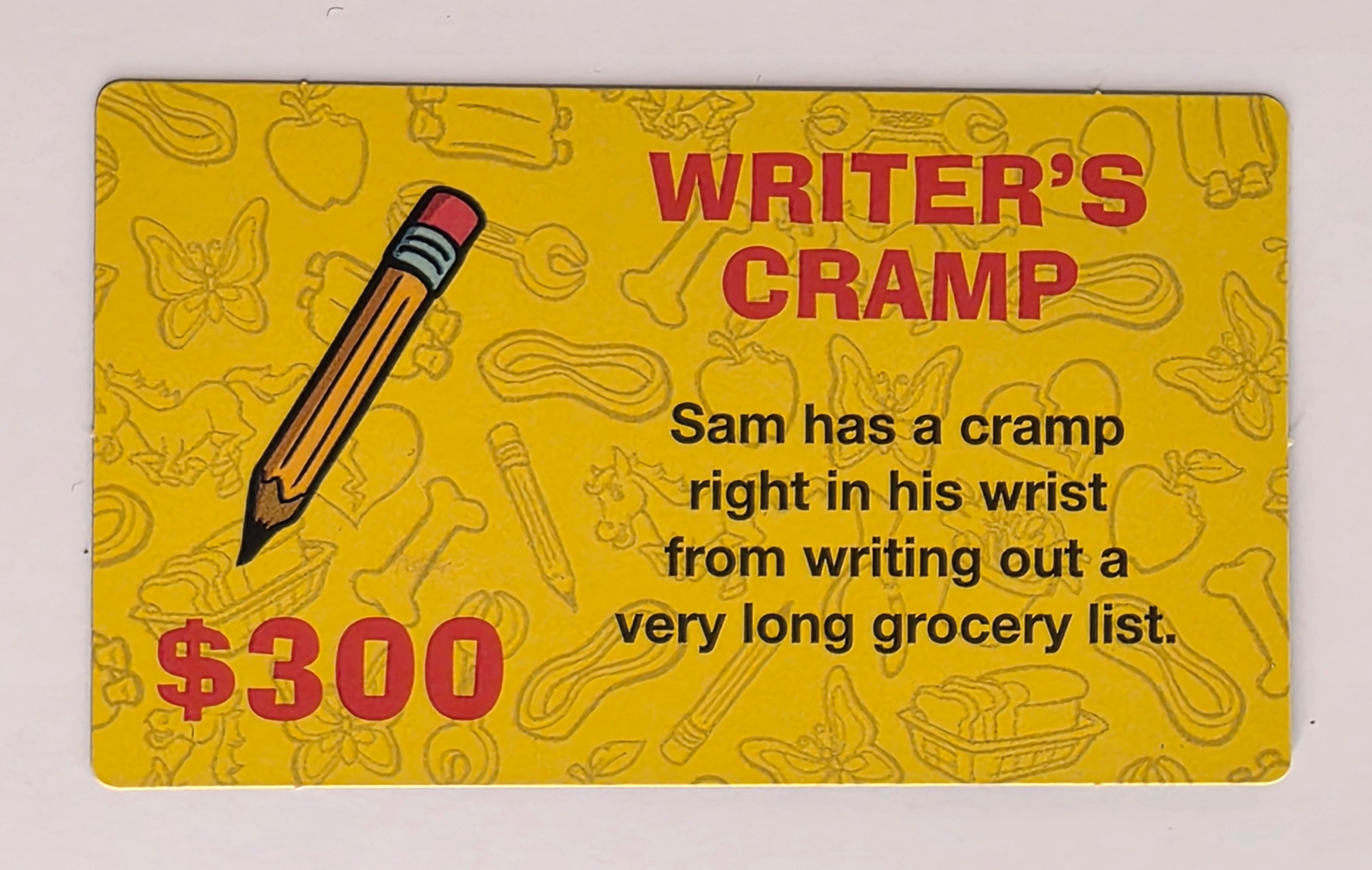 Operation Cards – Individual Replacement - Writer's Cramp