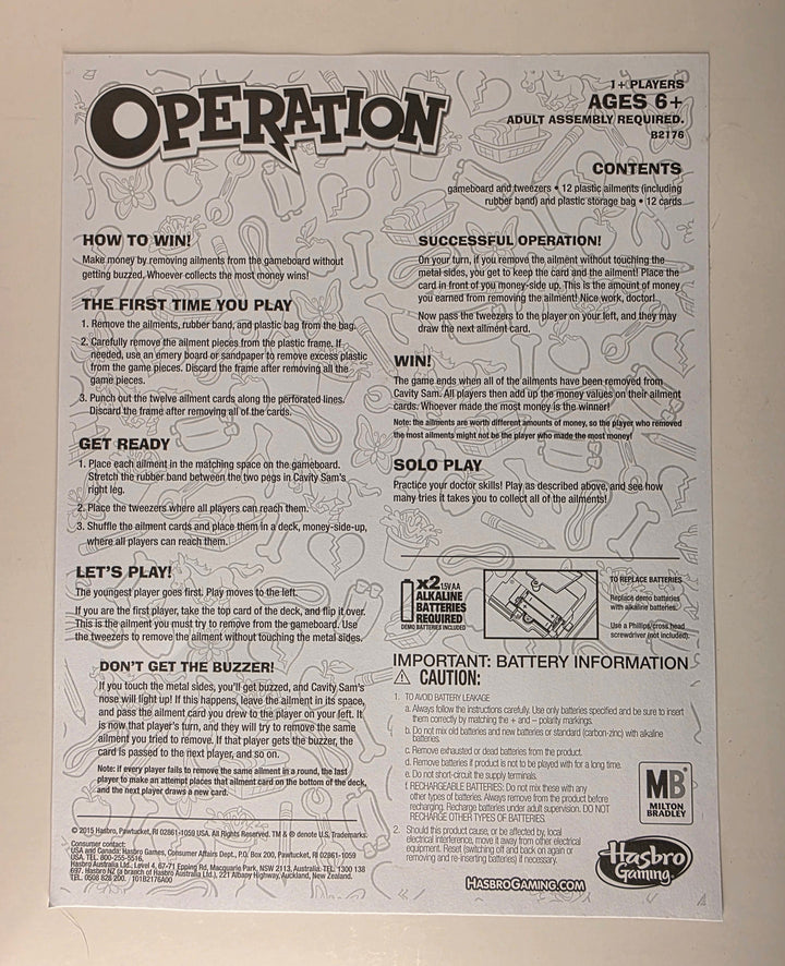 Operation Rulebook – Replacement Instructions