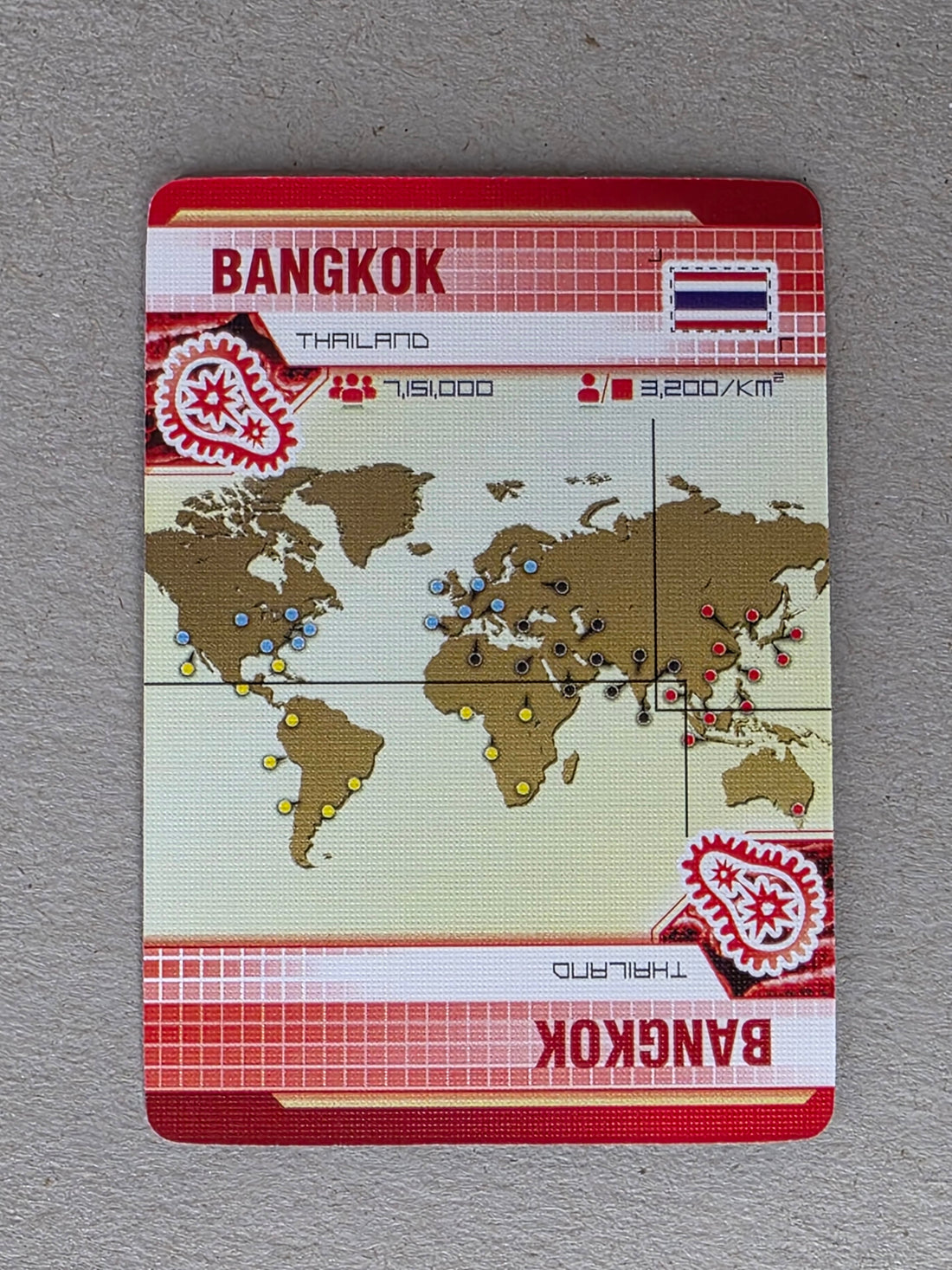 Pandemic Bangkok Player City Card Replacements