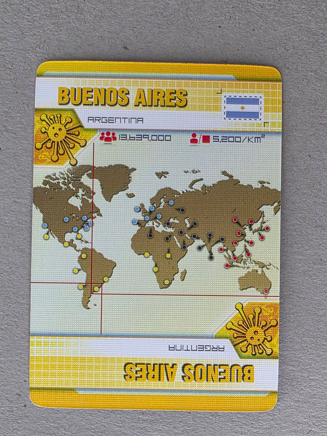 Pandemic Buenos Aires Player City Card Replacements