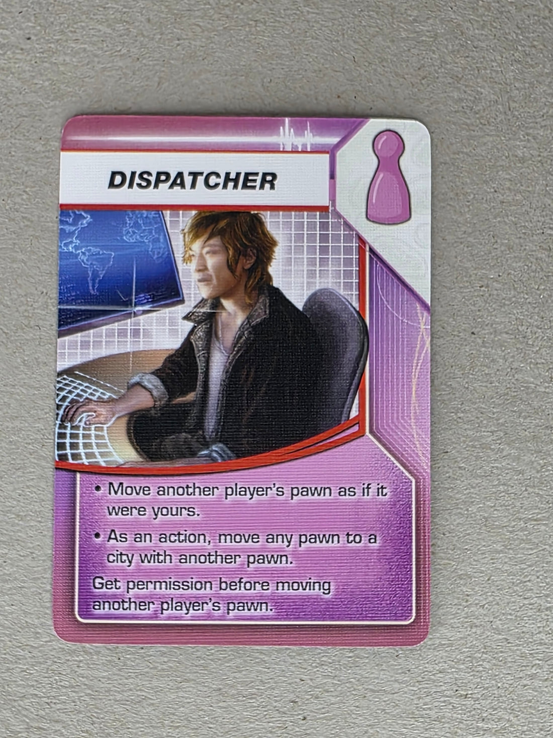 Pandemic Dispatcher Player Role Card Replacement