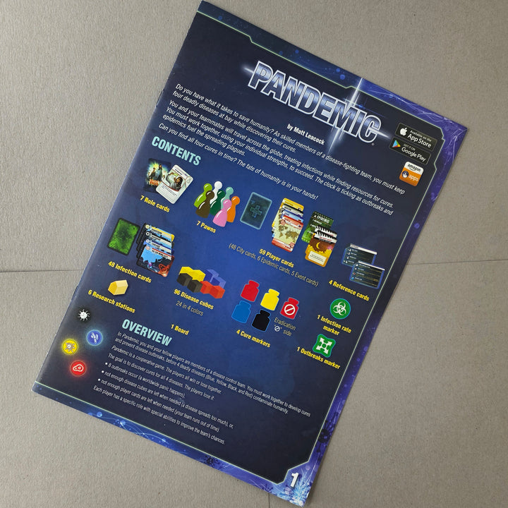 Pandemic Instruction Booklet Replacement