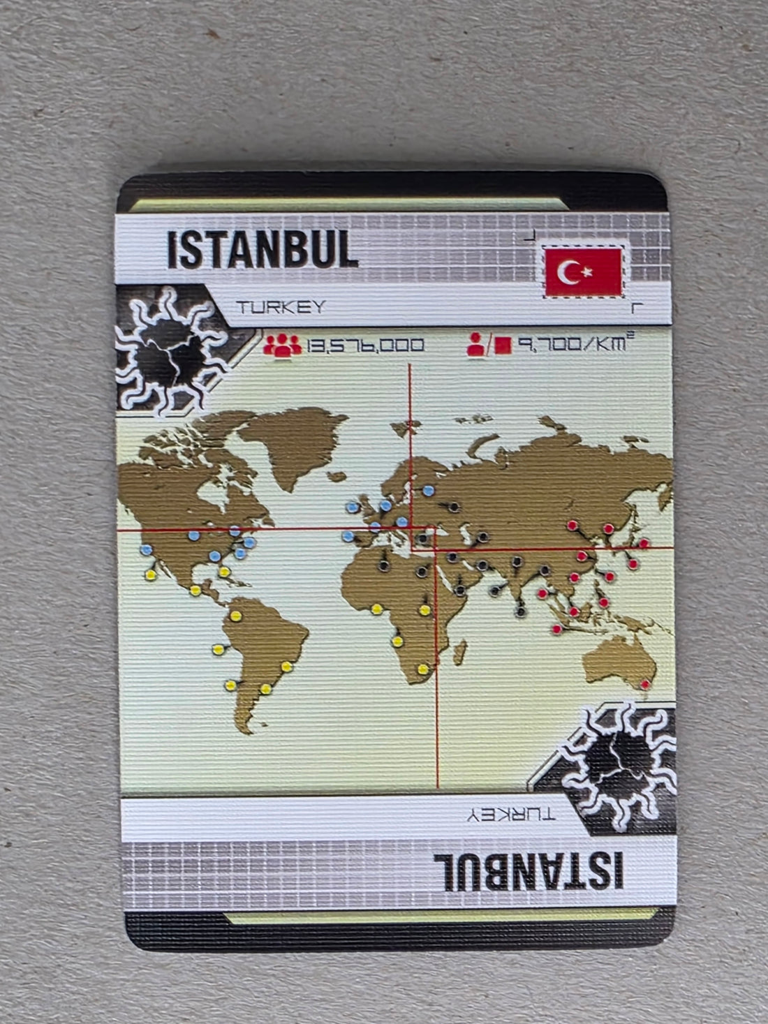 Pandemic Istanbul Player City Card Replacements