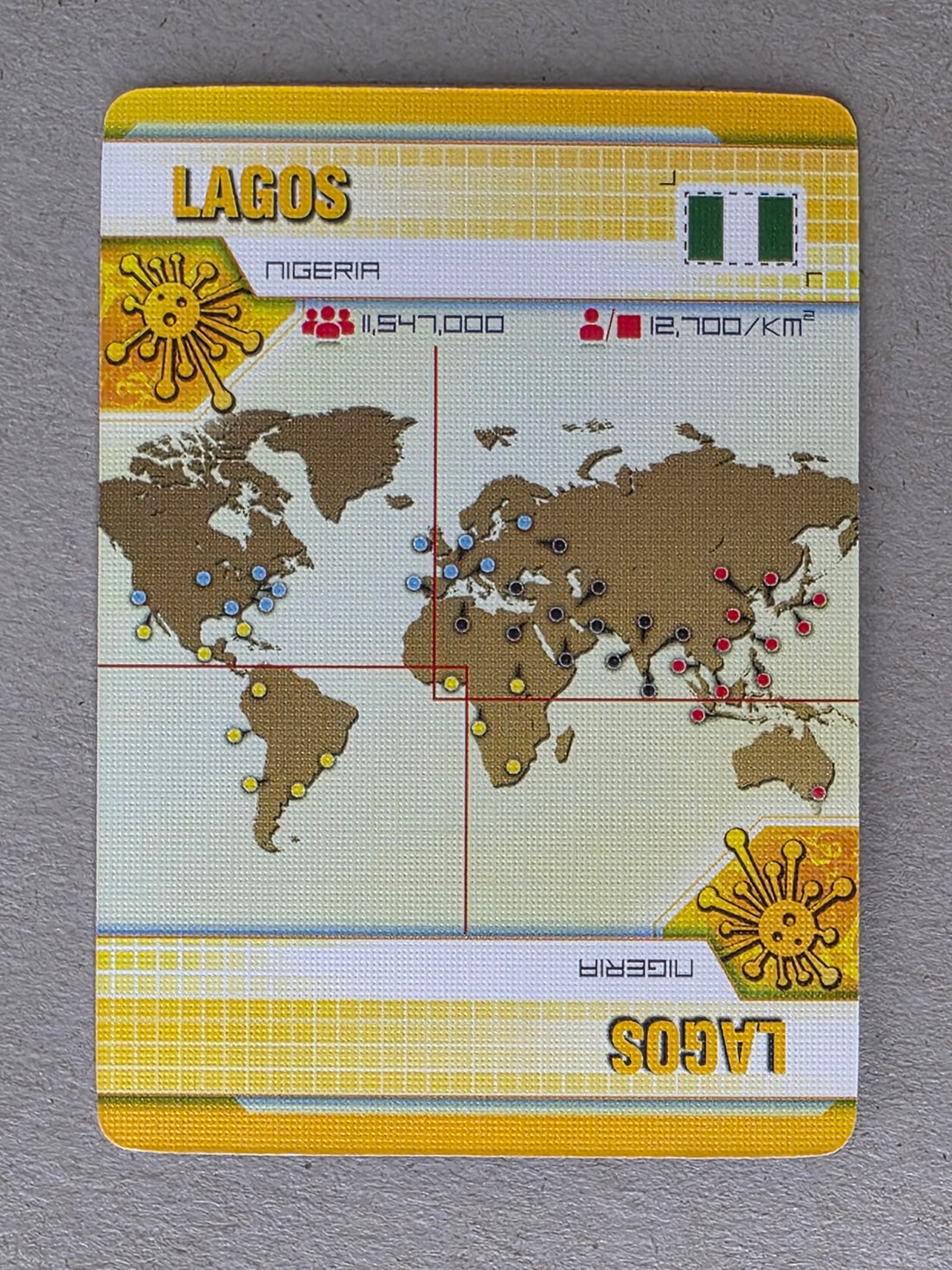 Pandemic Lagos Player City Card Replacements