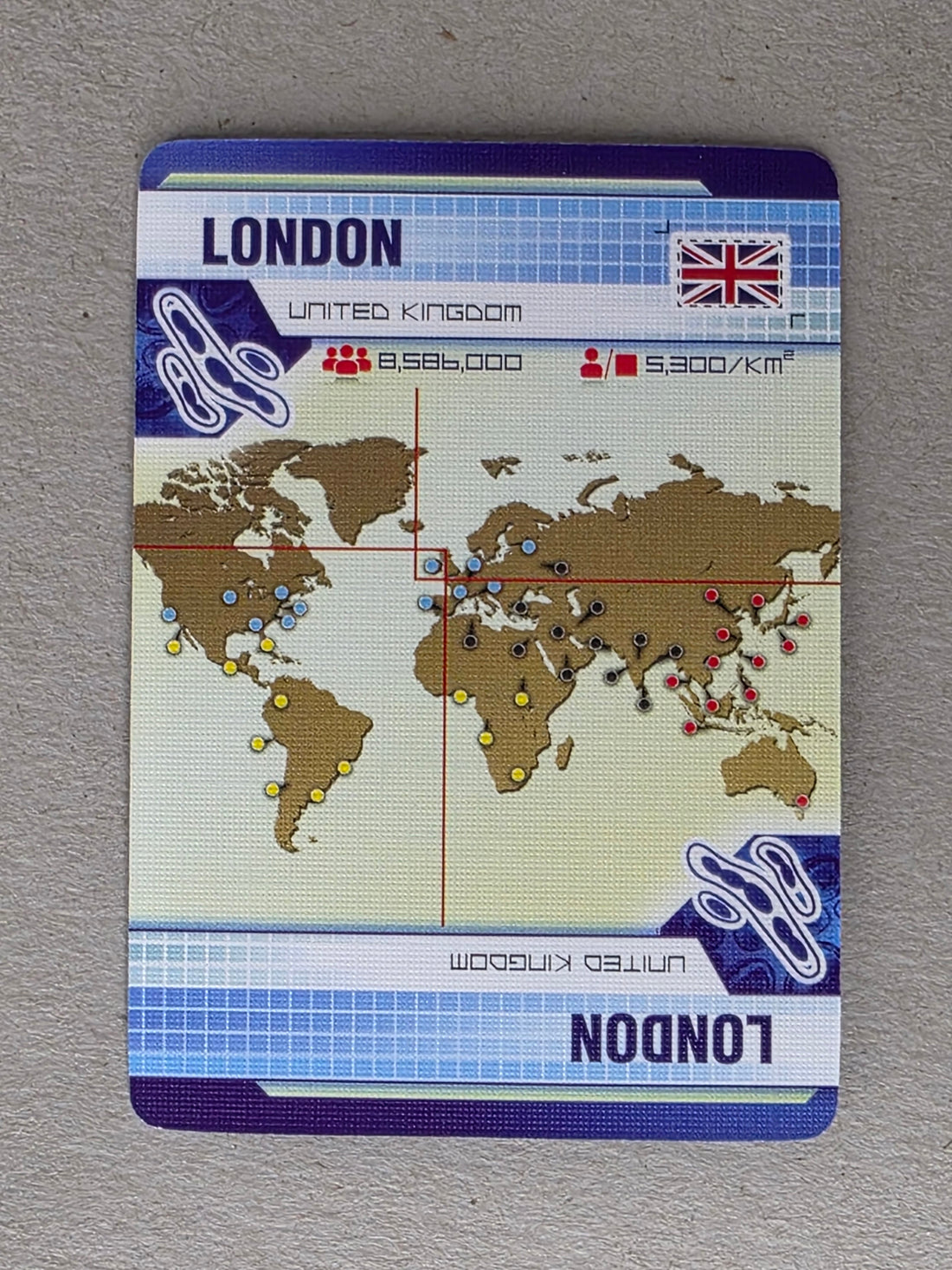 Pandemic London Player City Card Replacements