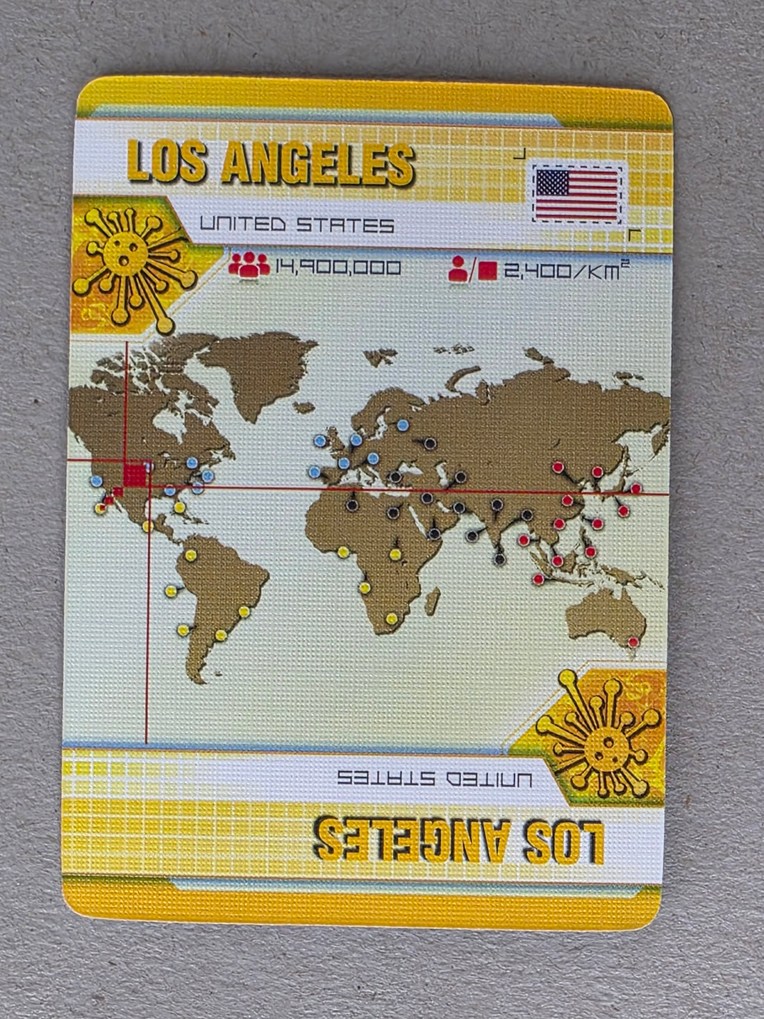 Pandemic Los Angeles Player City Card Replacements
