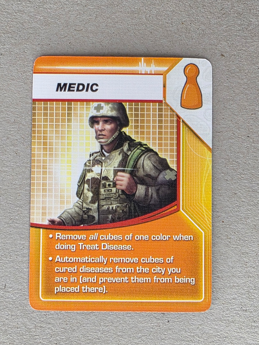 Pandemic Medic Player Role Card Replacement