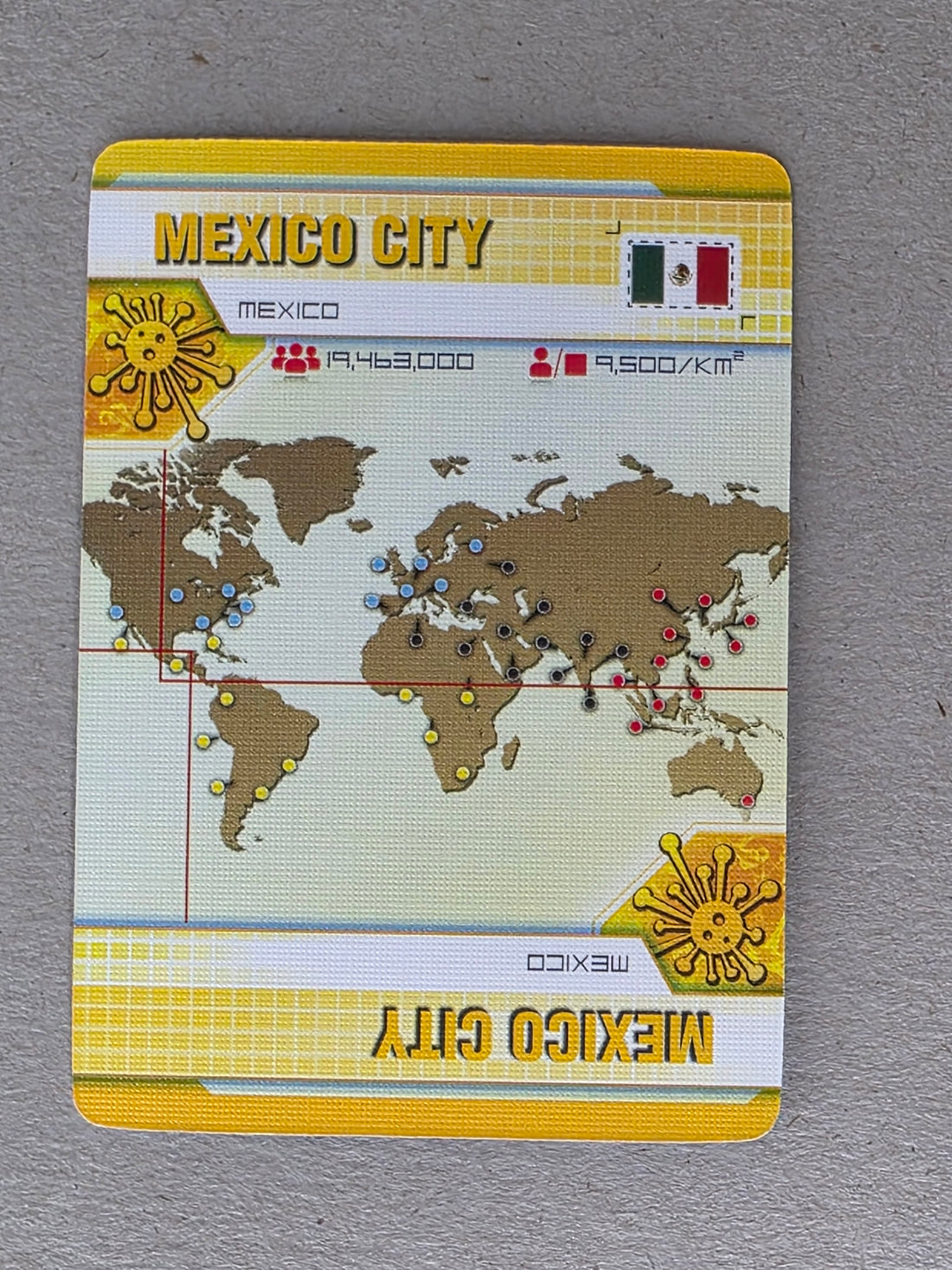 Pandemic Mexico City Player City Card Replacements