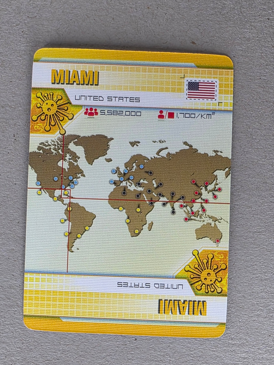 Pandemic Miami Player City Card Replacements