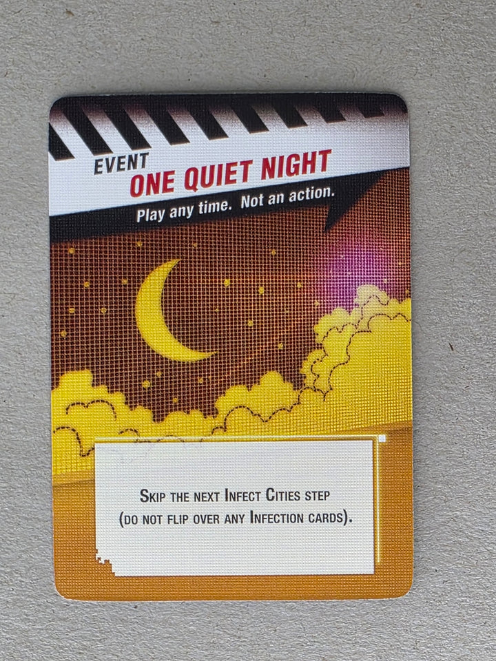 Pandemic One Quiet Night Player Event Card Replacement