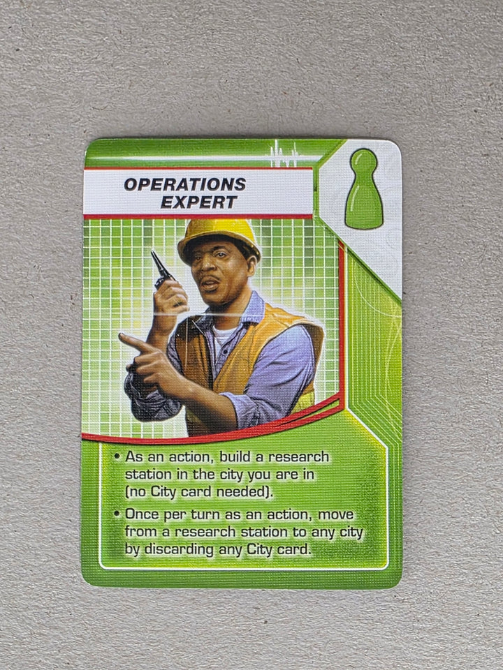 Pandemic Operations Expert Player Role Card Replacements