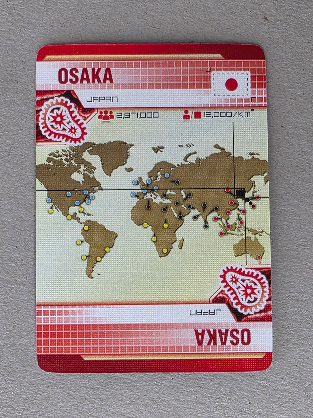 Pandemic Osaka Player City Card Replacements