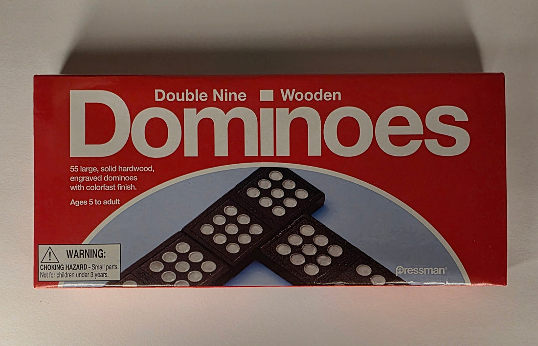 Pressman Double-9 Domino Replacements – Individual Wooden Tiles