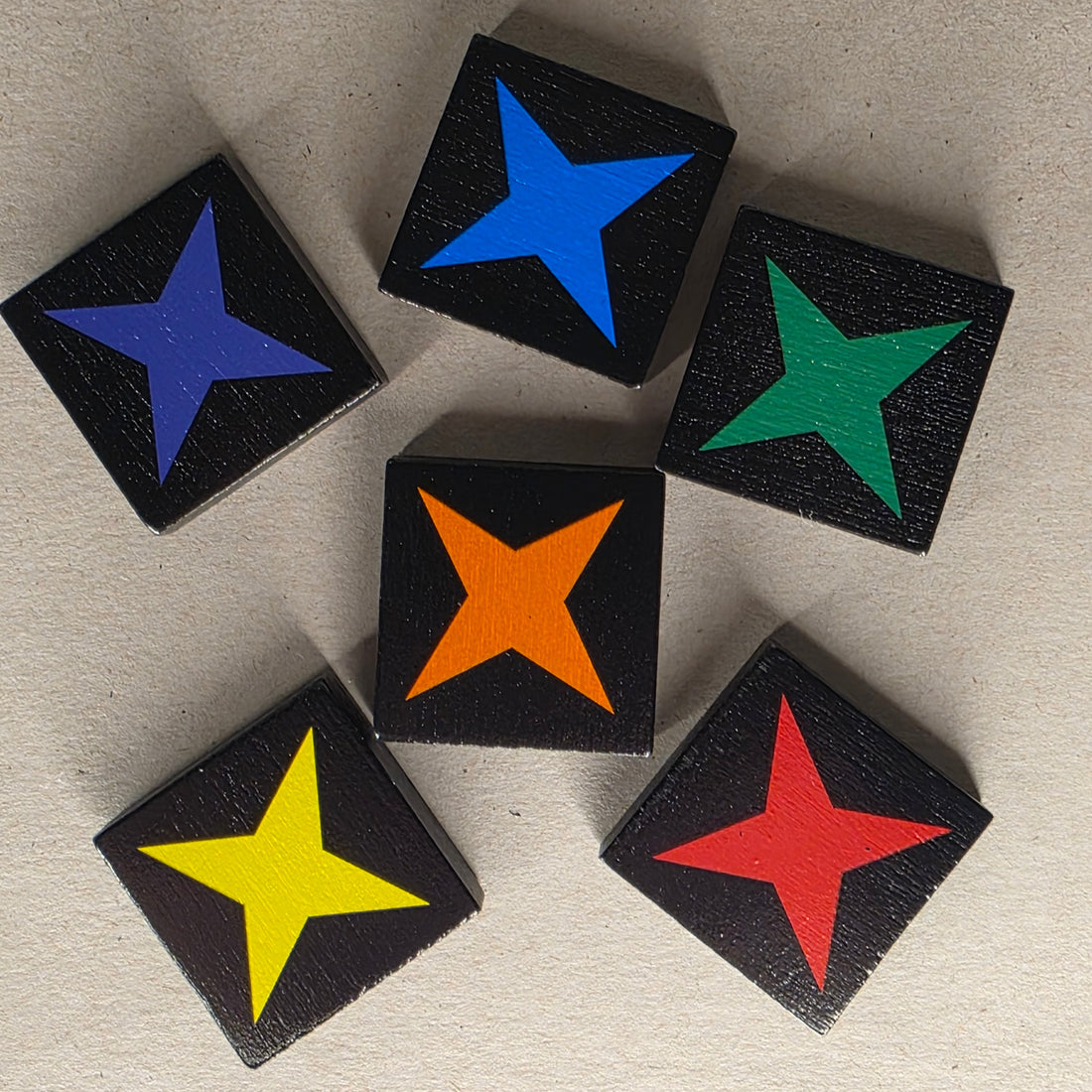 Qwirkle Replacement Single Tile X All Colors