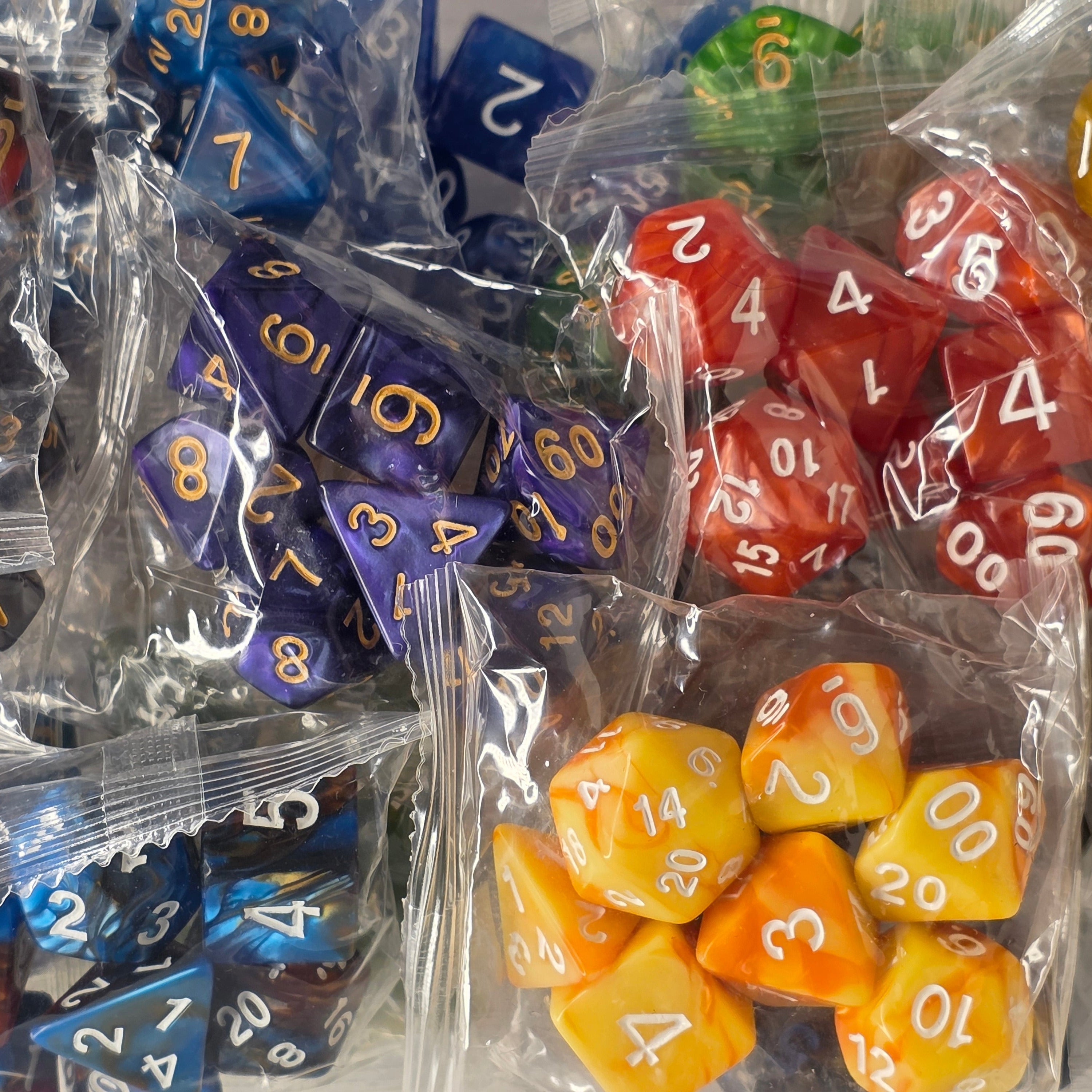 RPG Dice Set – 7 Polyhedral Dice for Tabletop Games