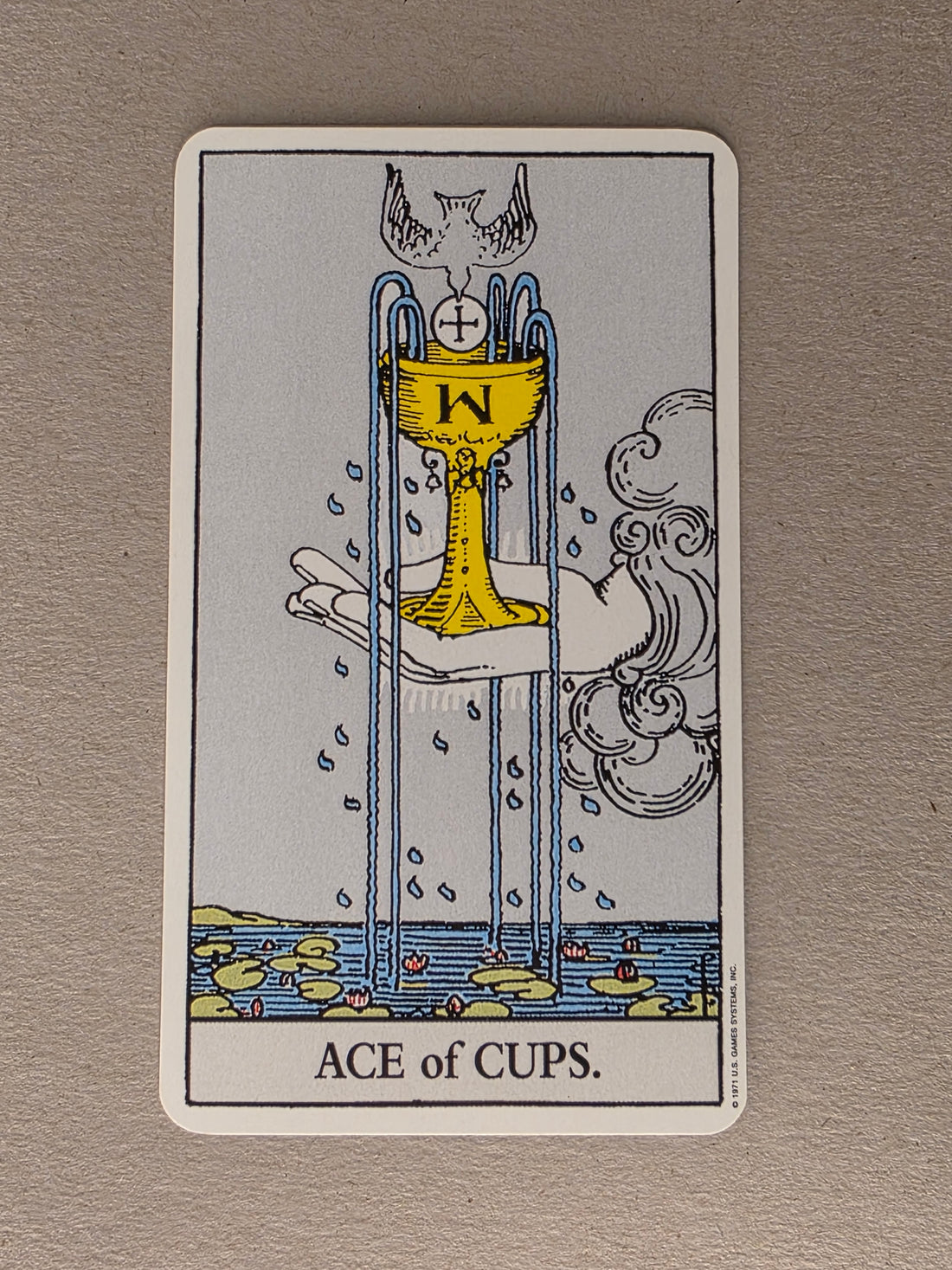Rider Waite Tarot Ace of Cups Single Card Replacement