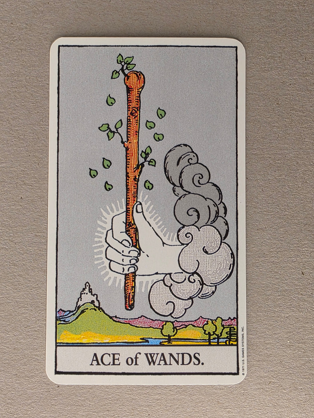 Rider Waite Tarot Ace of Wands Single Card Replacement