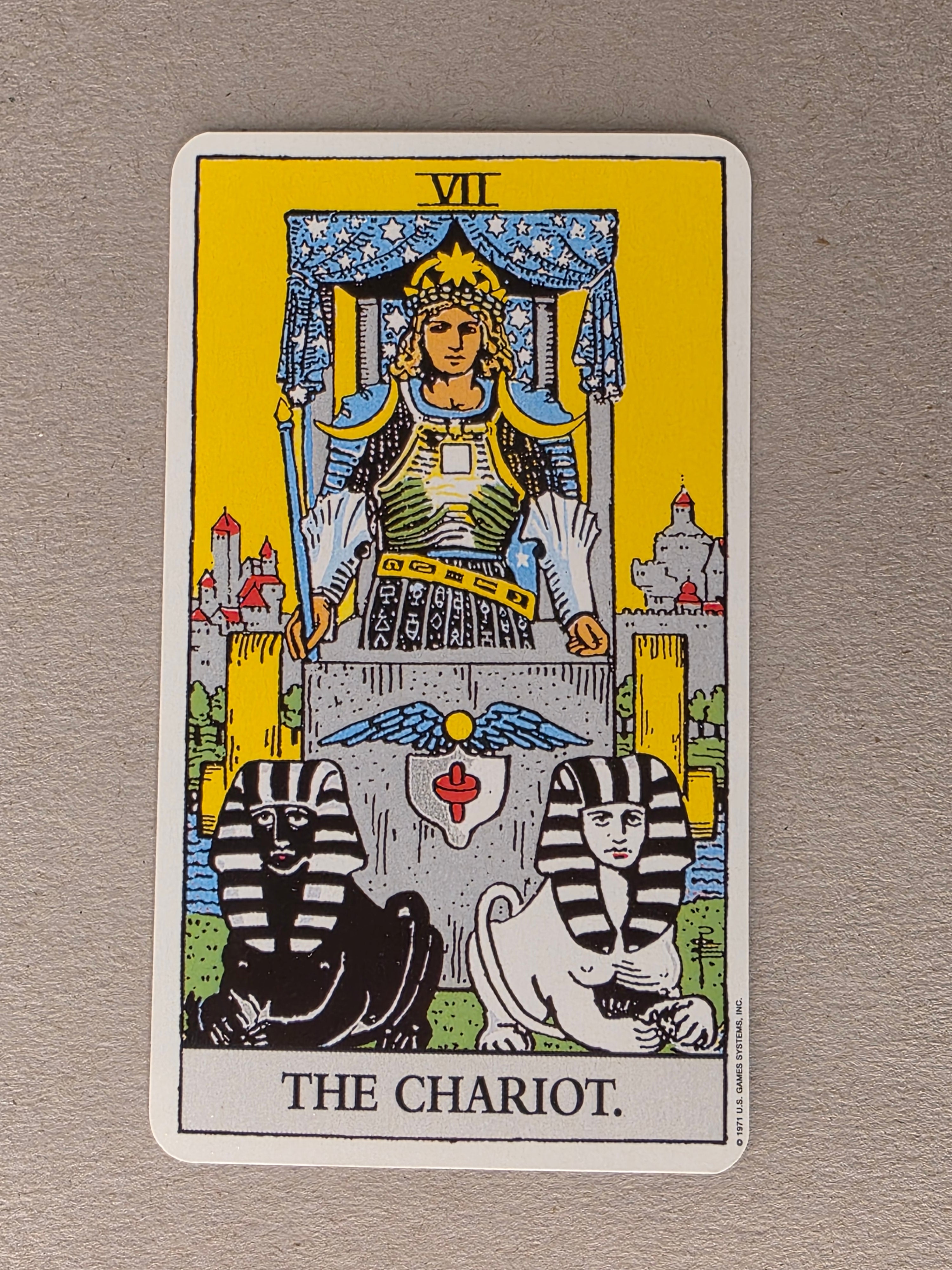 Rider Waite Tarot Chariot Single Card Replacement